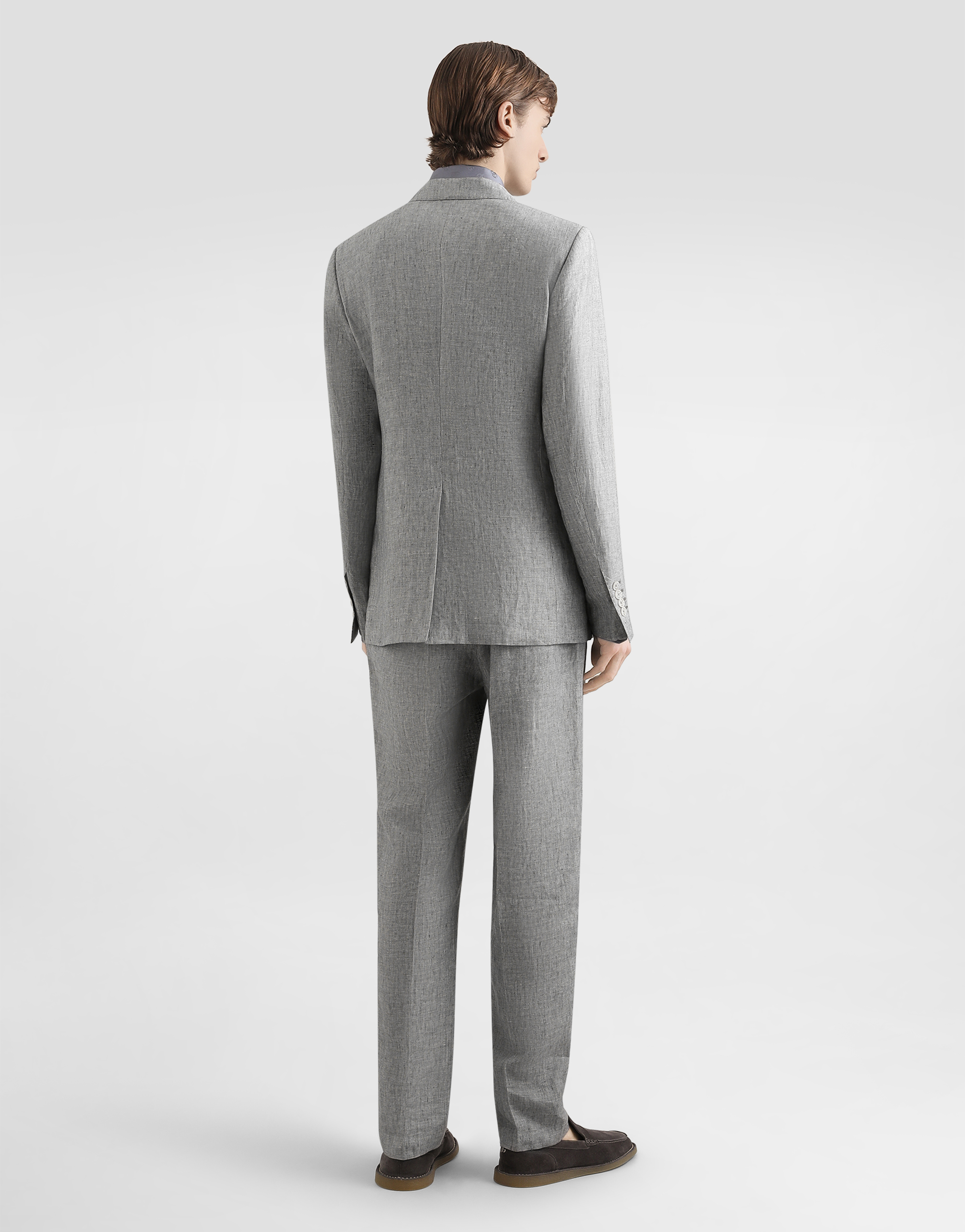 Dolce & Gabbana Sicilia Light Double-breasted Jacket In Linen Canvas