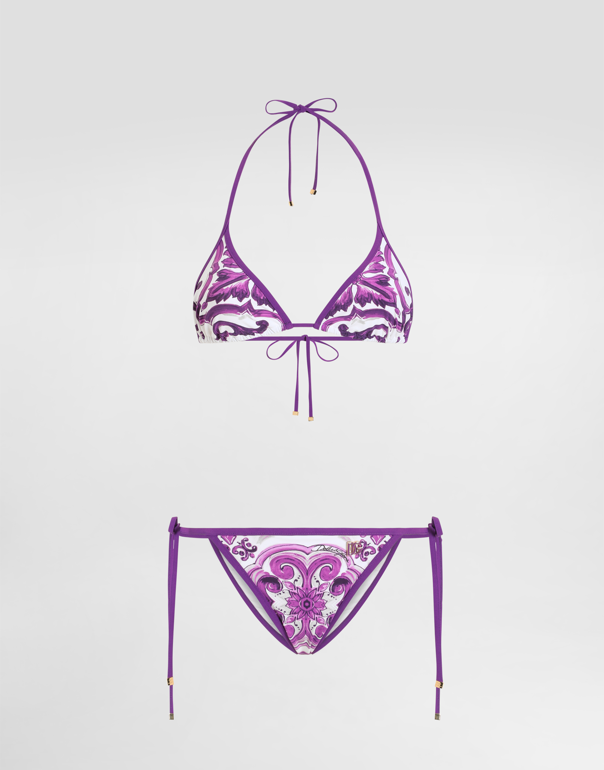 Dolce & Gabbana Triang.scorr.+tanga - Woman Swimwear Multicolor Fabric