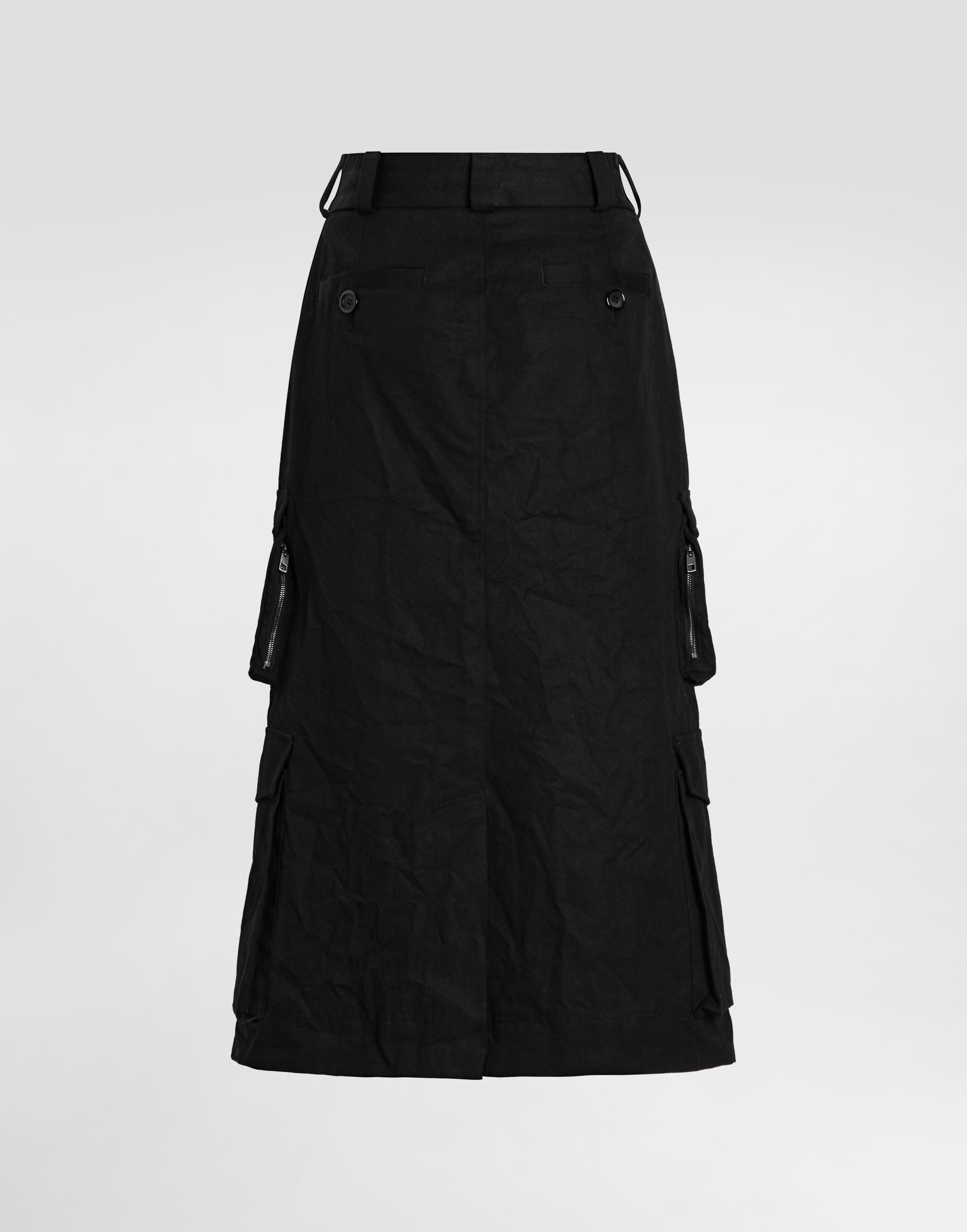 Cotton cargo skirt
