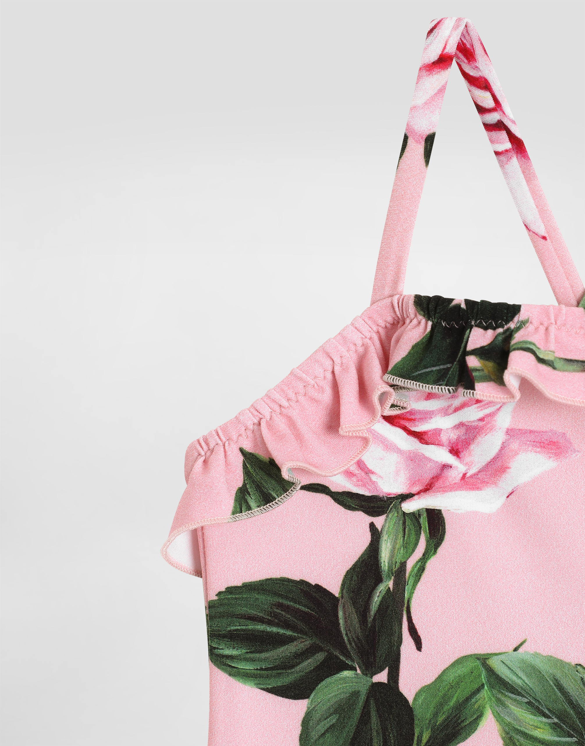 Dolce & Gabbana Rose-print Swimsuit In Print