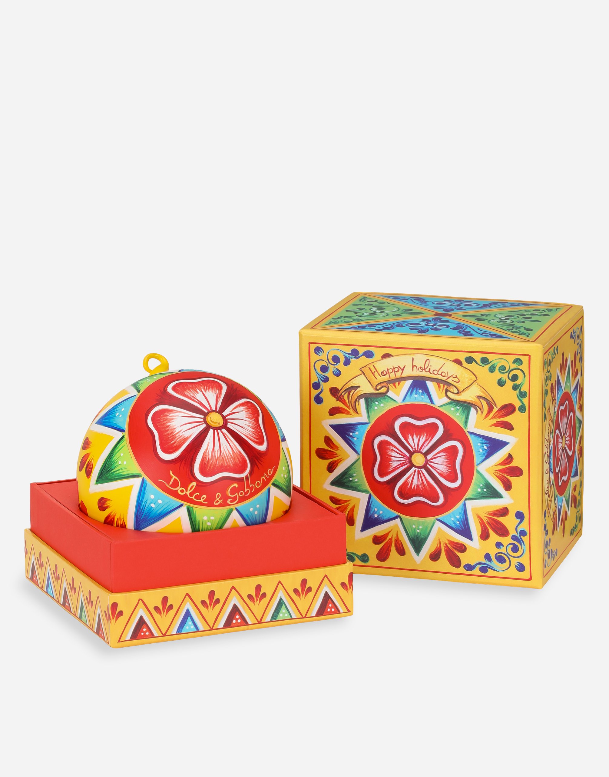 Dolce & Gabbana Decorative Glass Ball In Multi