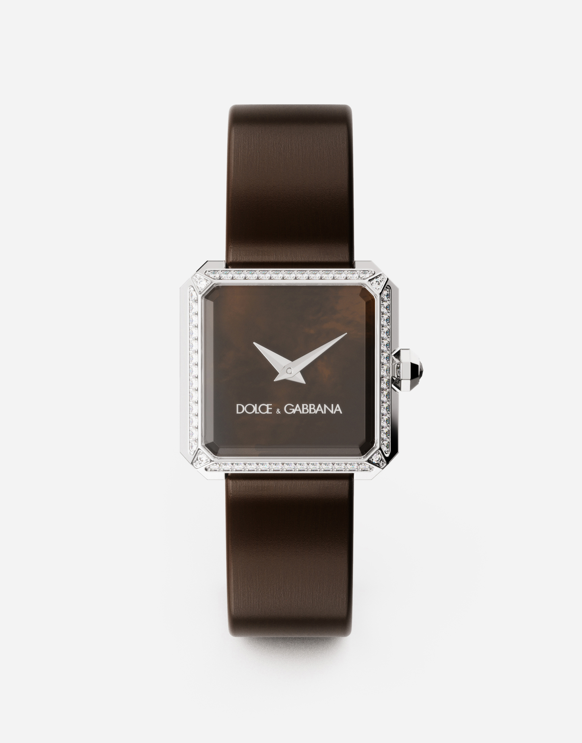 Dolce & Gabbana Sofia Steel Watch With Colorless Diamonds - Woman Watches Chocolate Onesize