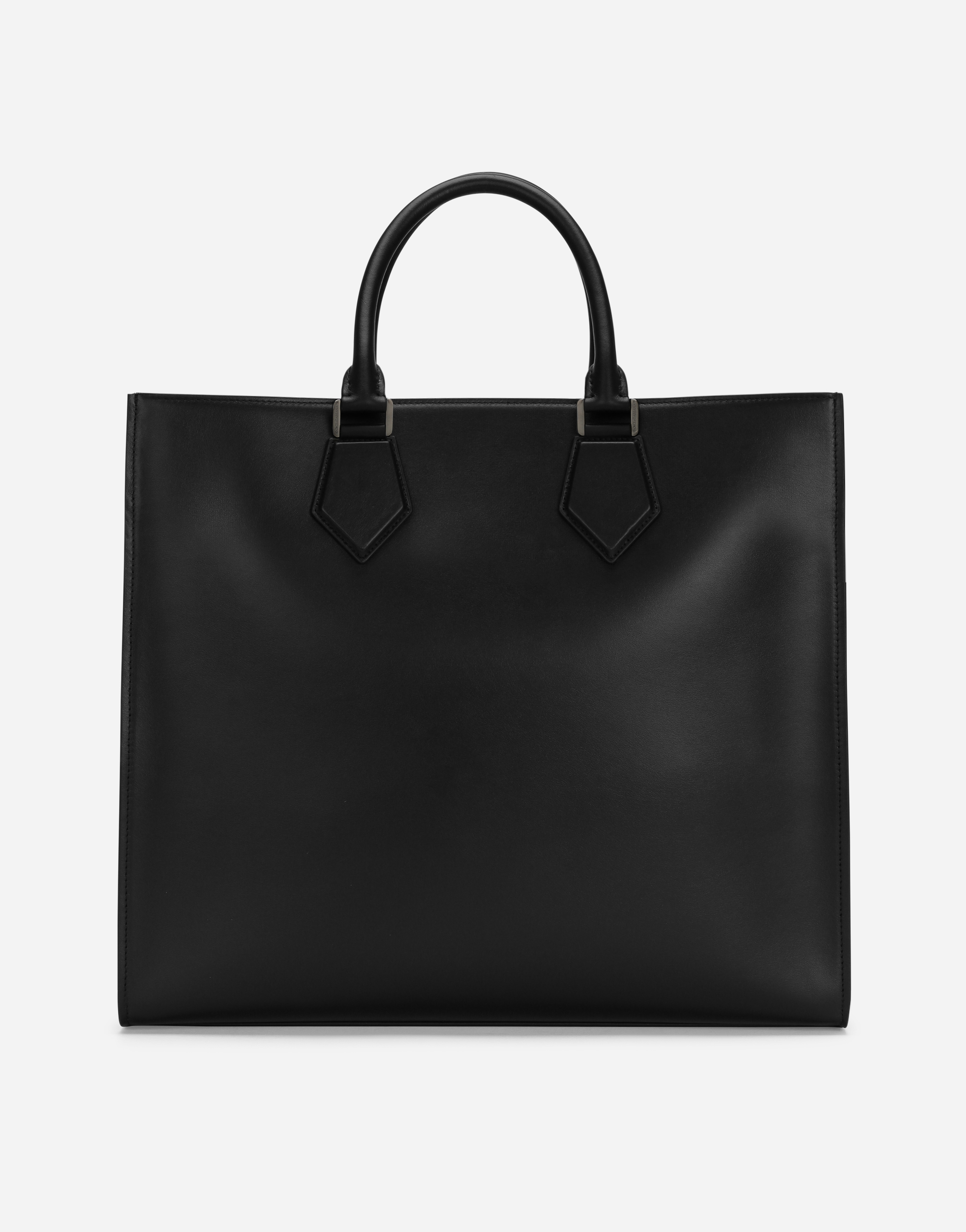 DOLCE & GABBANA LARGE CALFSKIN SHOPPER WITH LOGO