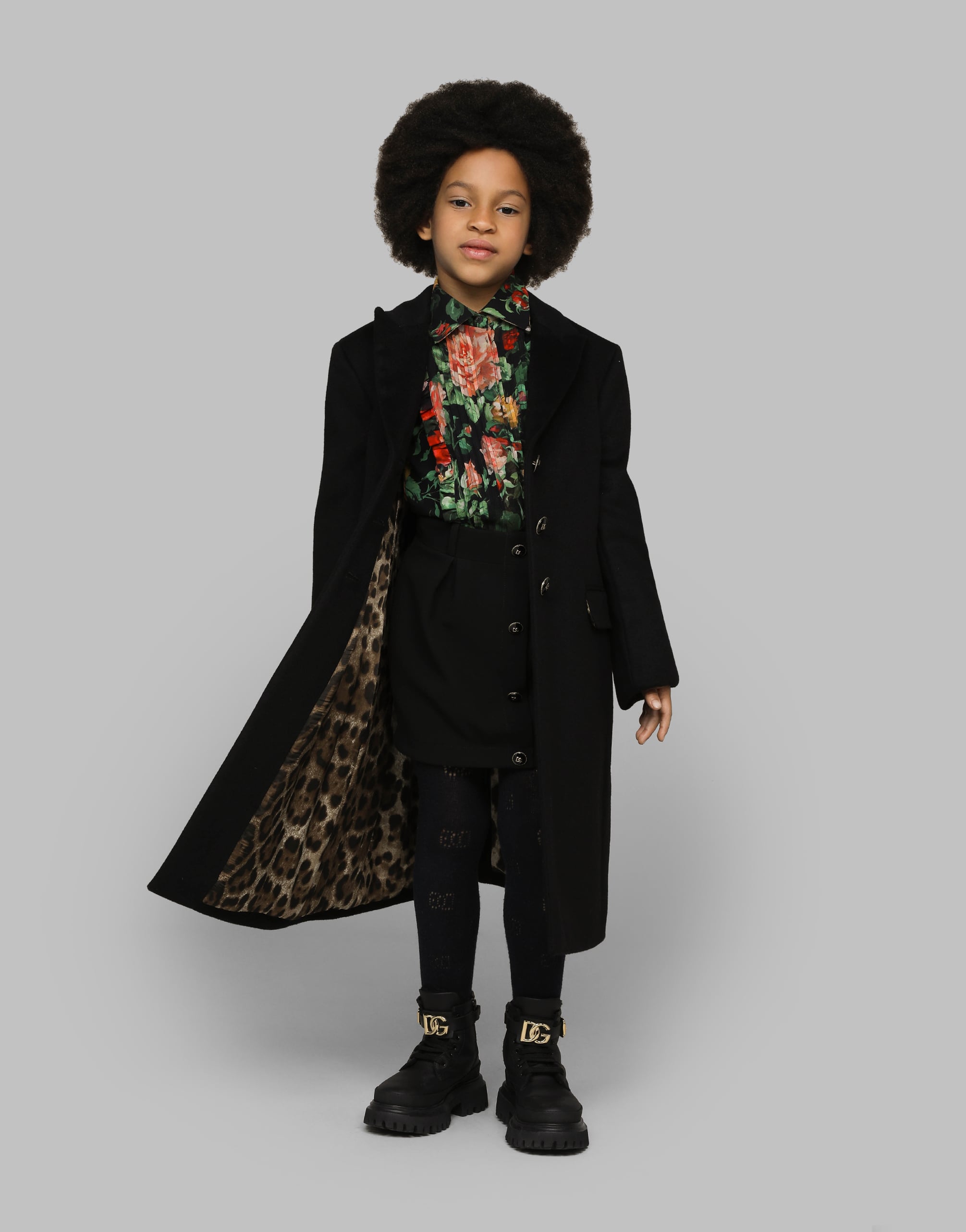  Dolce & Gabbana Manteau Droit En Laine Avec Boutons à Logo - Femme Manteaux Et Blousons Noir 10 Years 