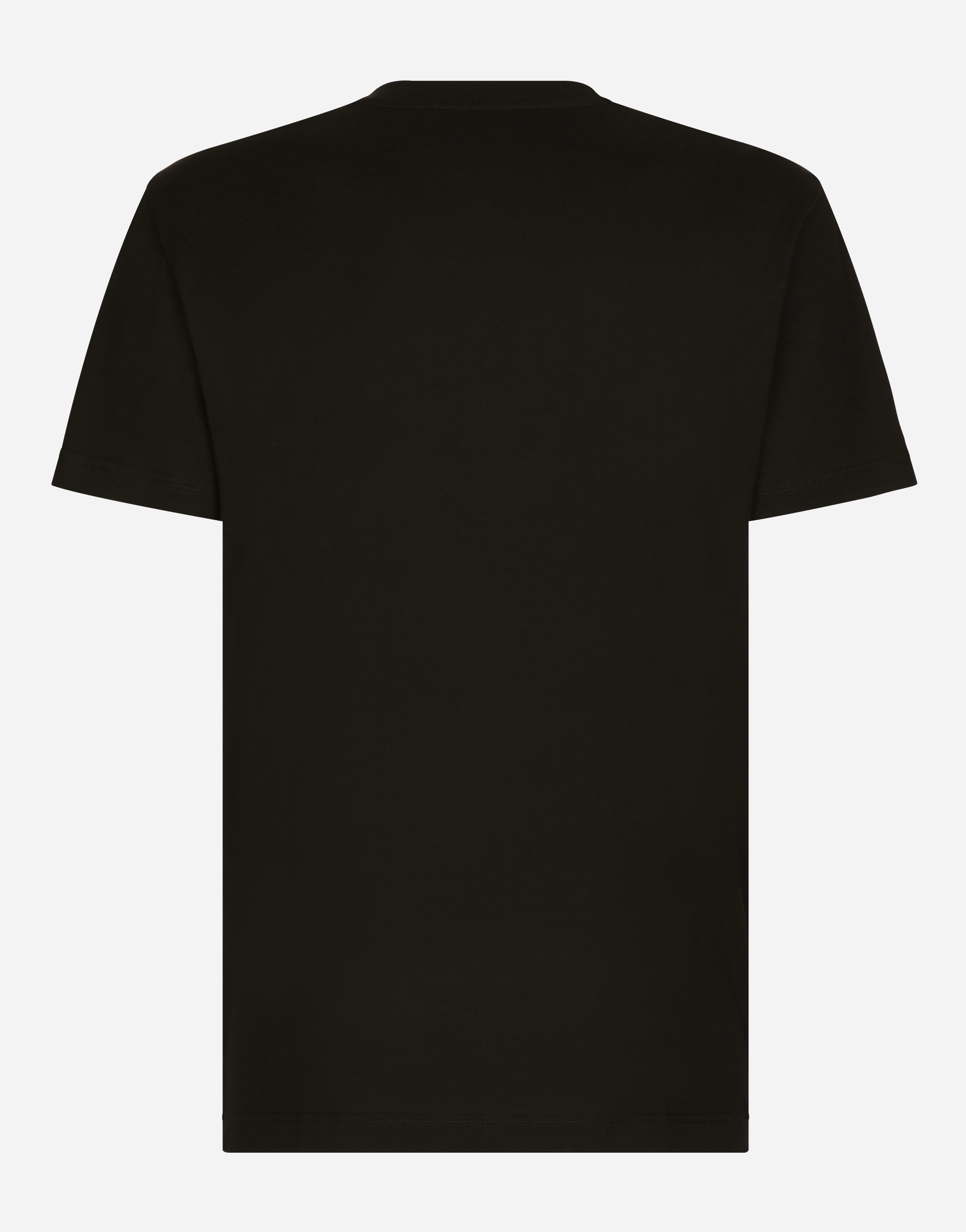 Cotton T-shirt with DG Milano logo embroidery