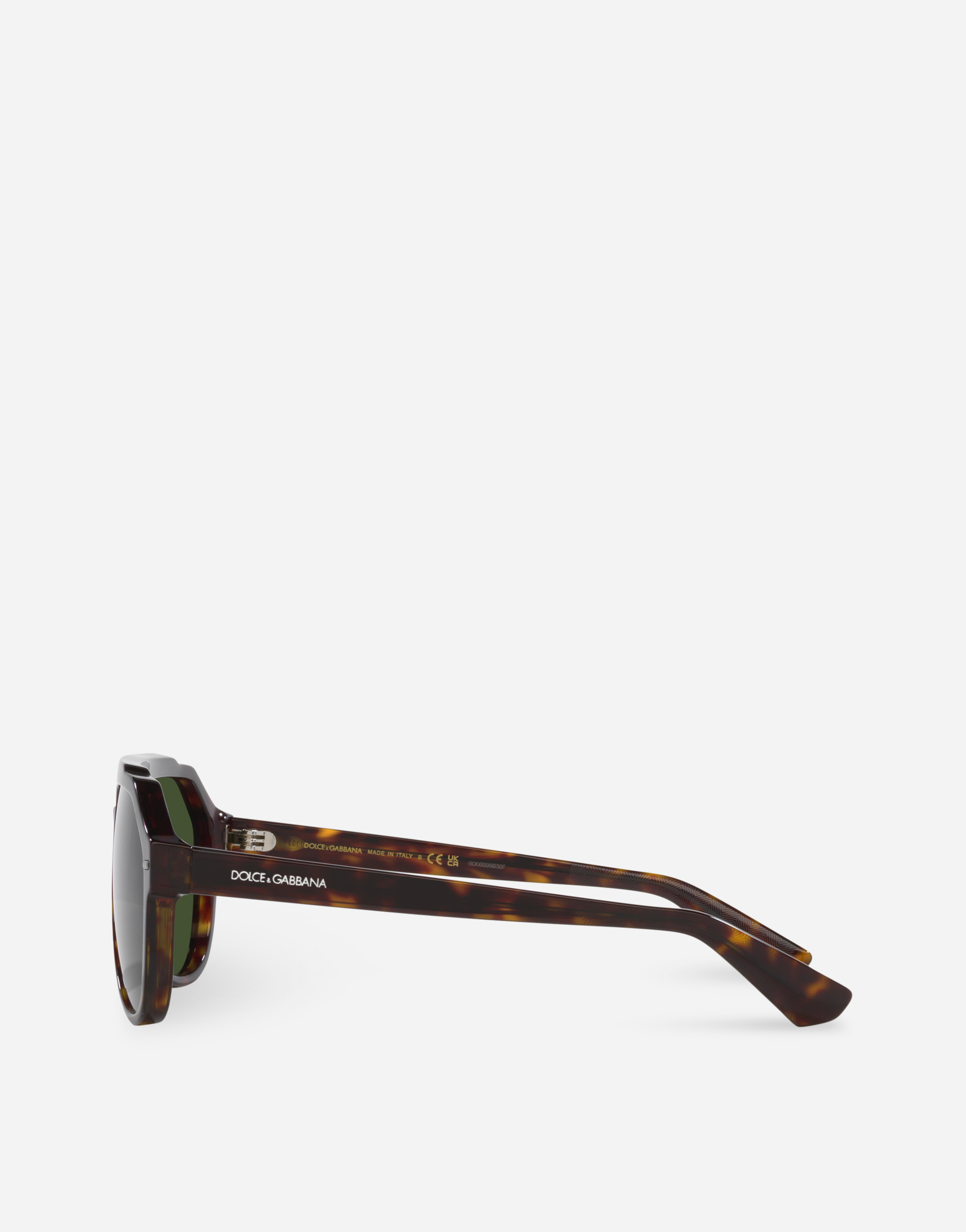Shop Dolce & Gabbana Lusso Sartoriale Sunglasses In Brown