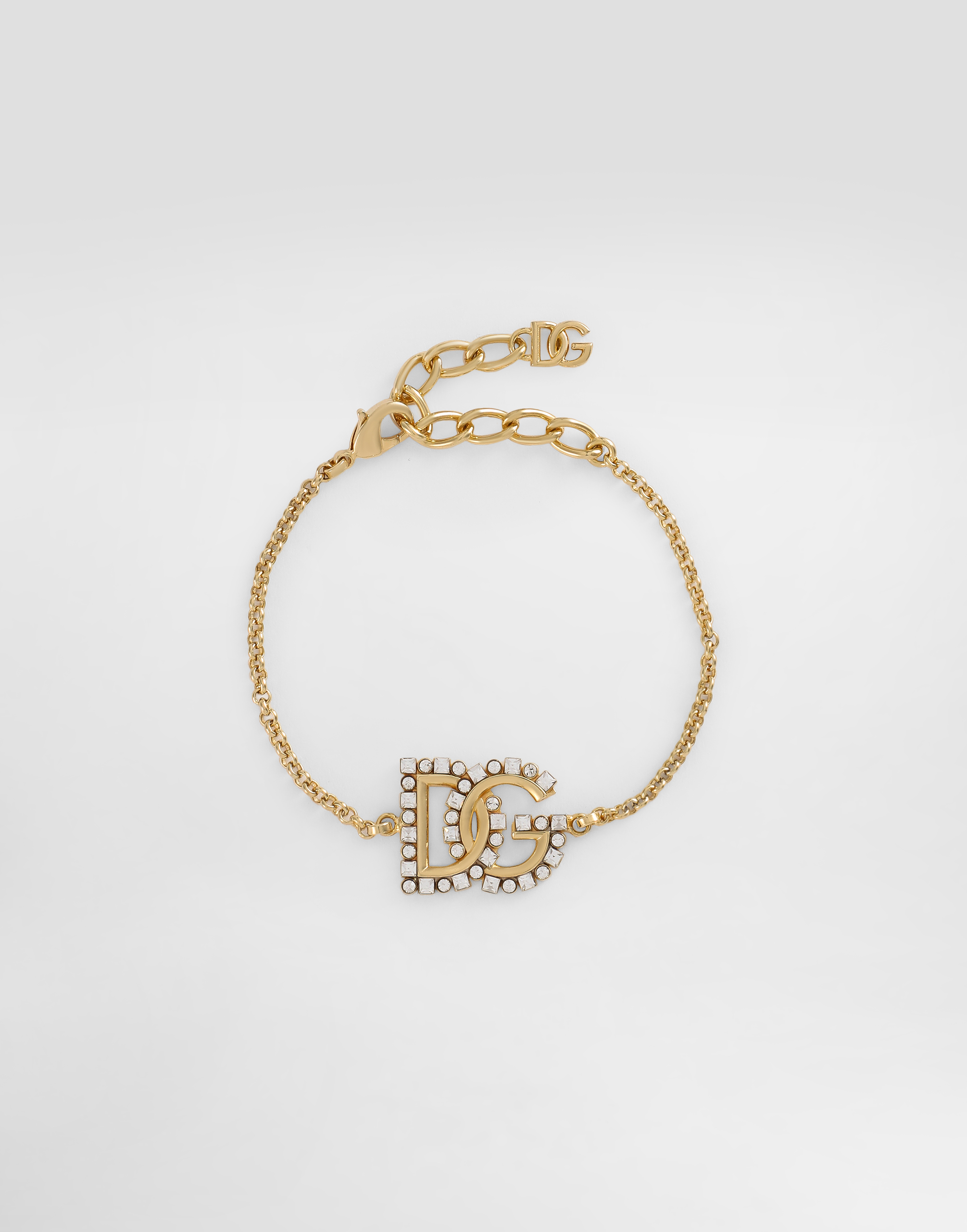 Dolce & Gabbana Fine Link Bracelet With Dg Logo - Woman Bijoux Gold Metal Onesize