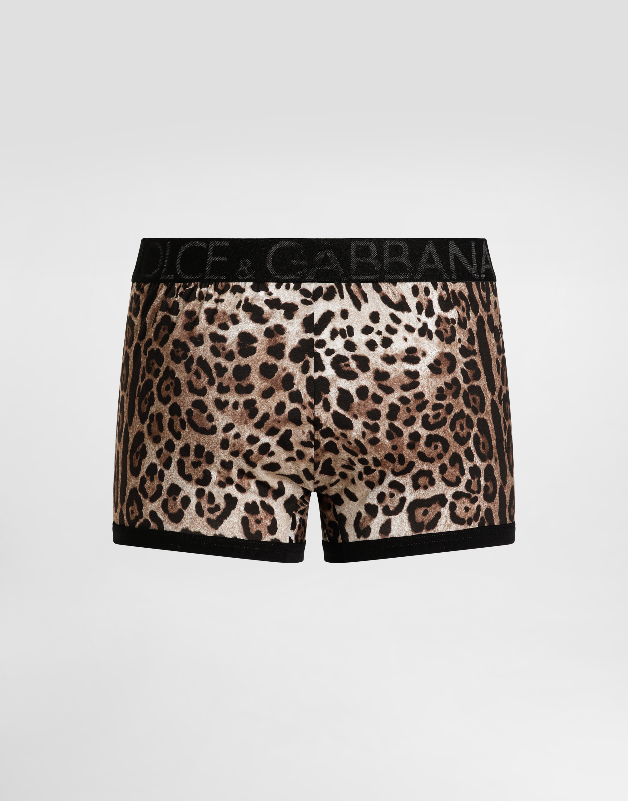  Dolce & Gabbana Boxer Cotone Bielastico Stampa Leopardo - Uomo Intimo E Loungewear Stampa Animalier Cotone 7 