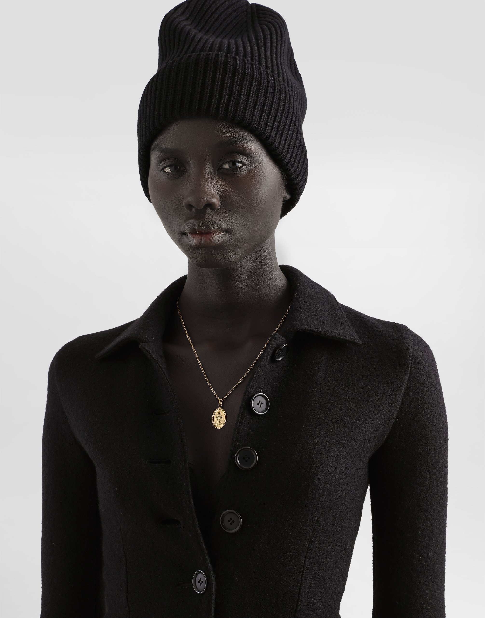 Dolce & Gabbana Single-breastedwool Cloth Jacket In Black