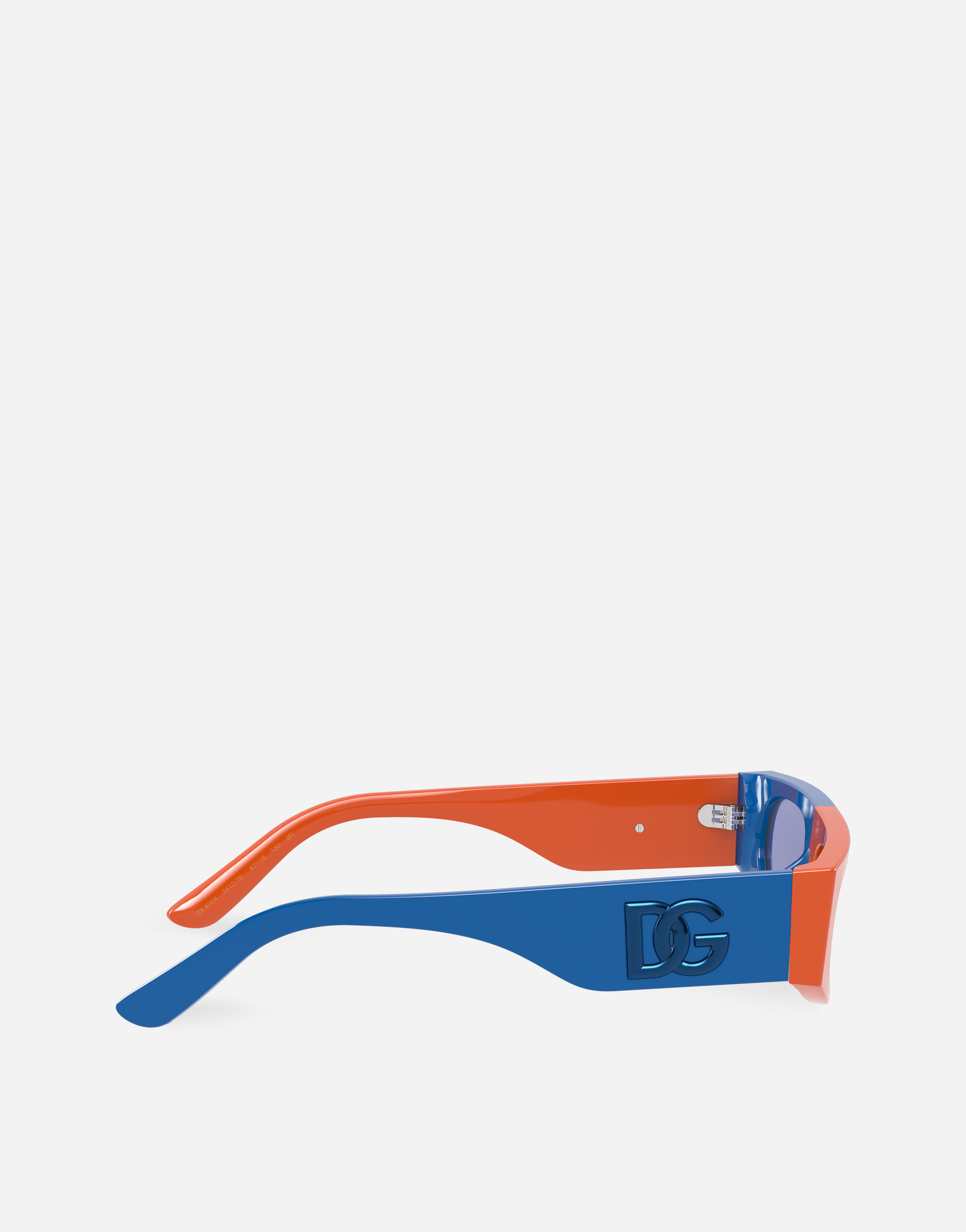 Shop Dolce & Gabbana Sport Sunglasses In Orange / Blue