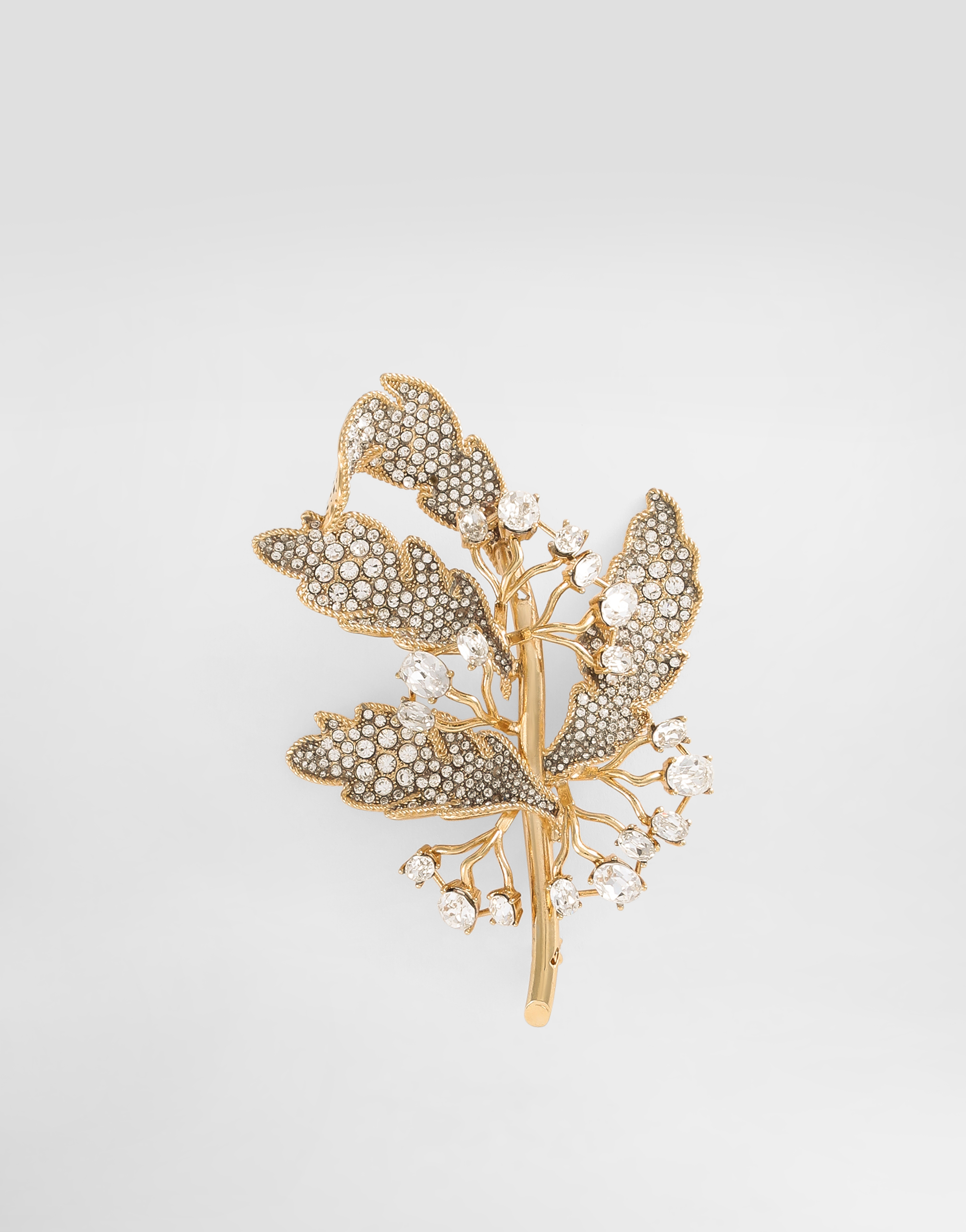 Dolce & Gabbana ゴールド 花ブローチ ペア ゴールドのメンズ Leaf brooch | Dolce&Gabbana®
