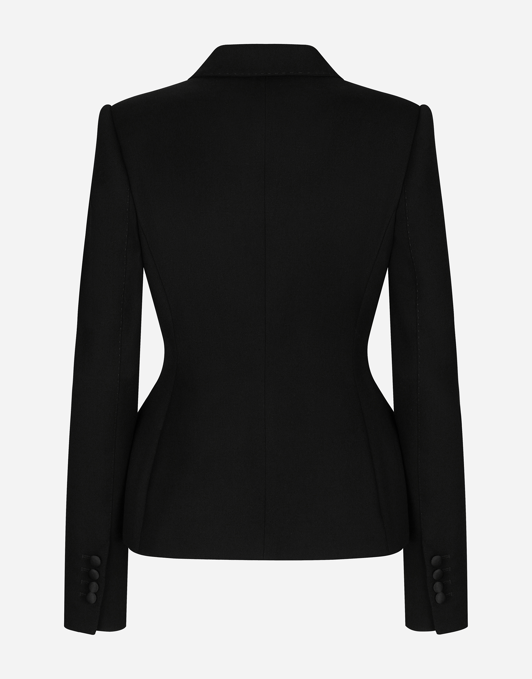 Dolce & Gabbana Tuxedo Blazer With Peak Lapel And Structured Shoulders In Black