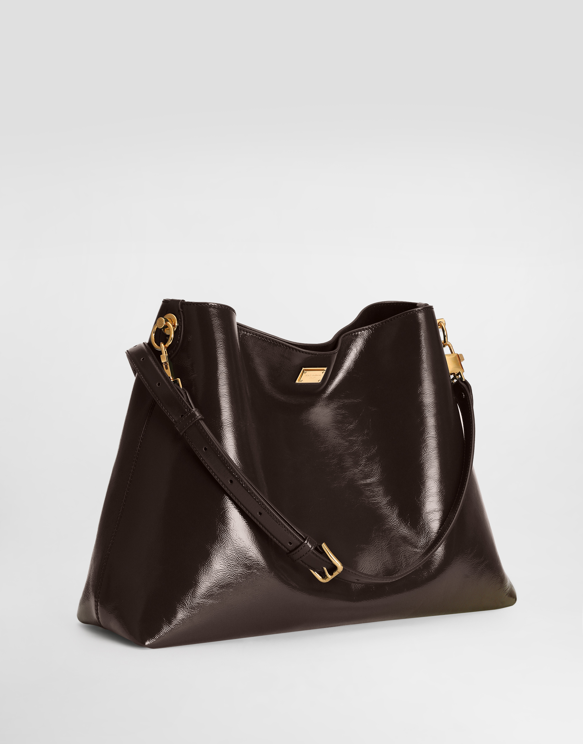  Dolce & Gabbana Large Vittoria Calfskin Shoulder Bag - Frau Schulter- Und Umhängetaschen Brown Onesize 