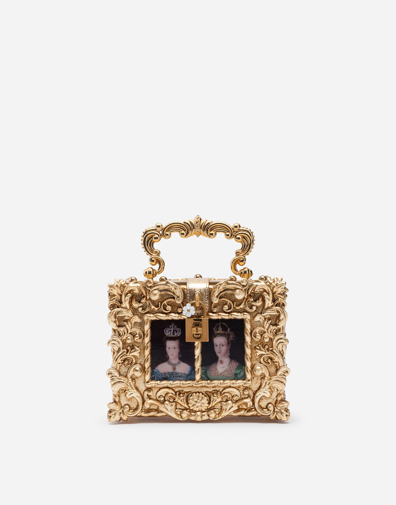 Dolce Box regine bag in GOLD for Women | Dolce&Gabbana®