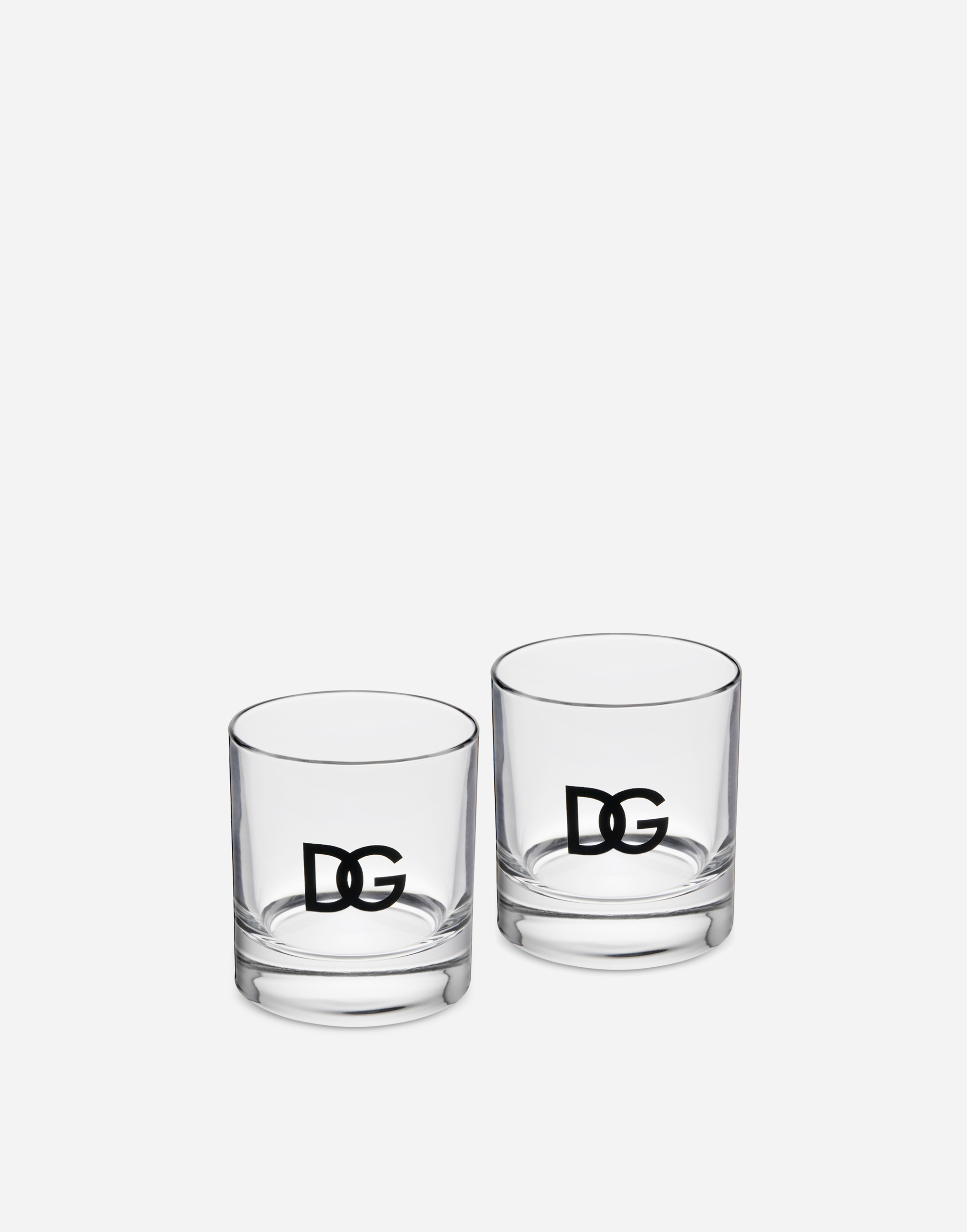 Dolce & Gabbana Set 2 Shot Glasses In Multicolor