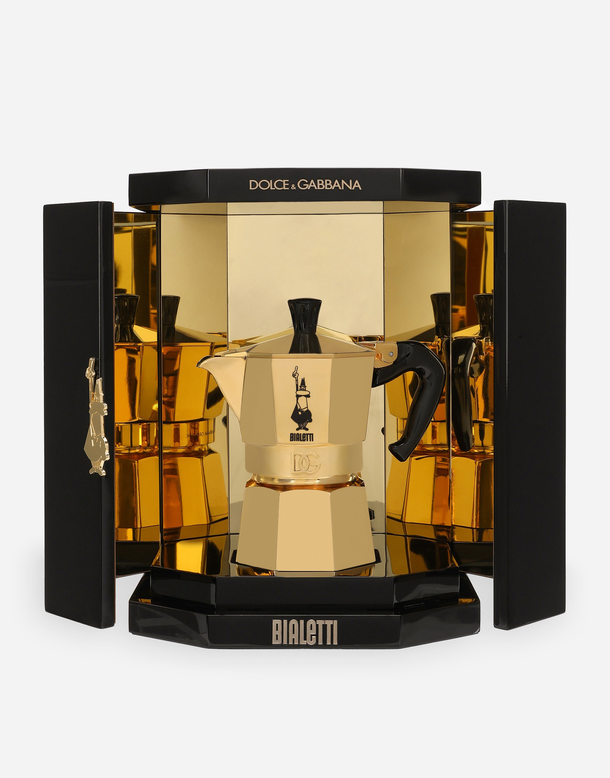 24k Gold Decorative Moka Bialetti Dolce&Gabbana in Multicolor