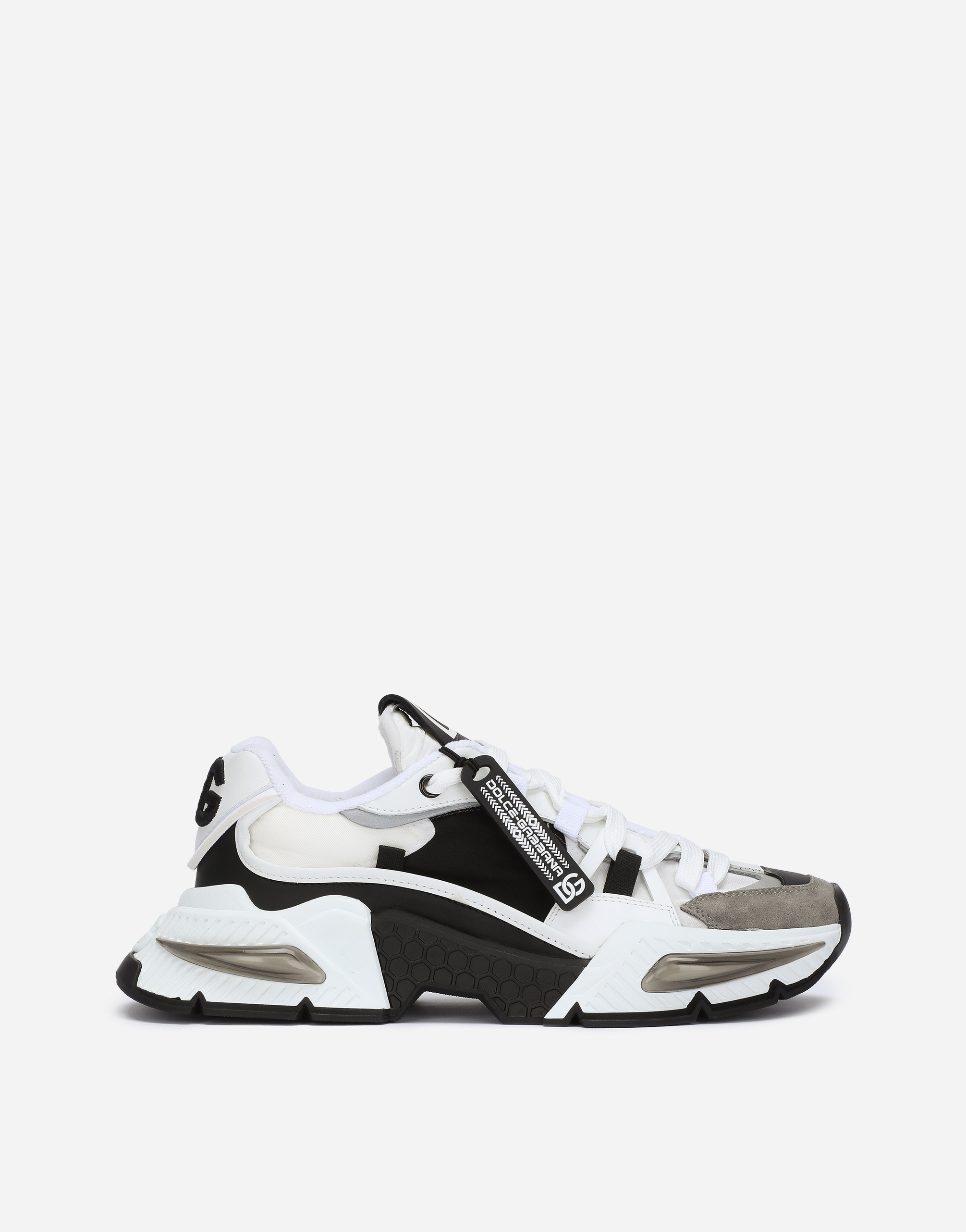 DOLCE & GABBANA MIXED-MATERIAL AIR MASTER SNEAKERS