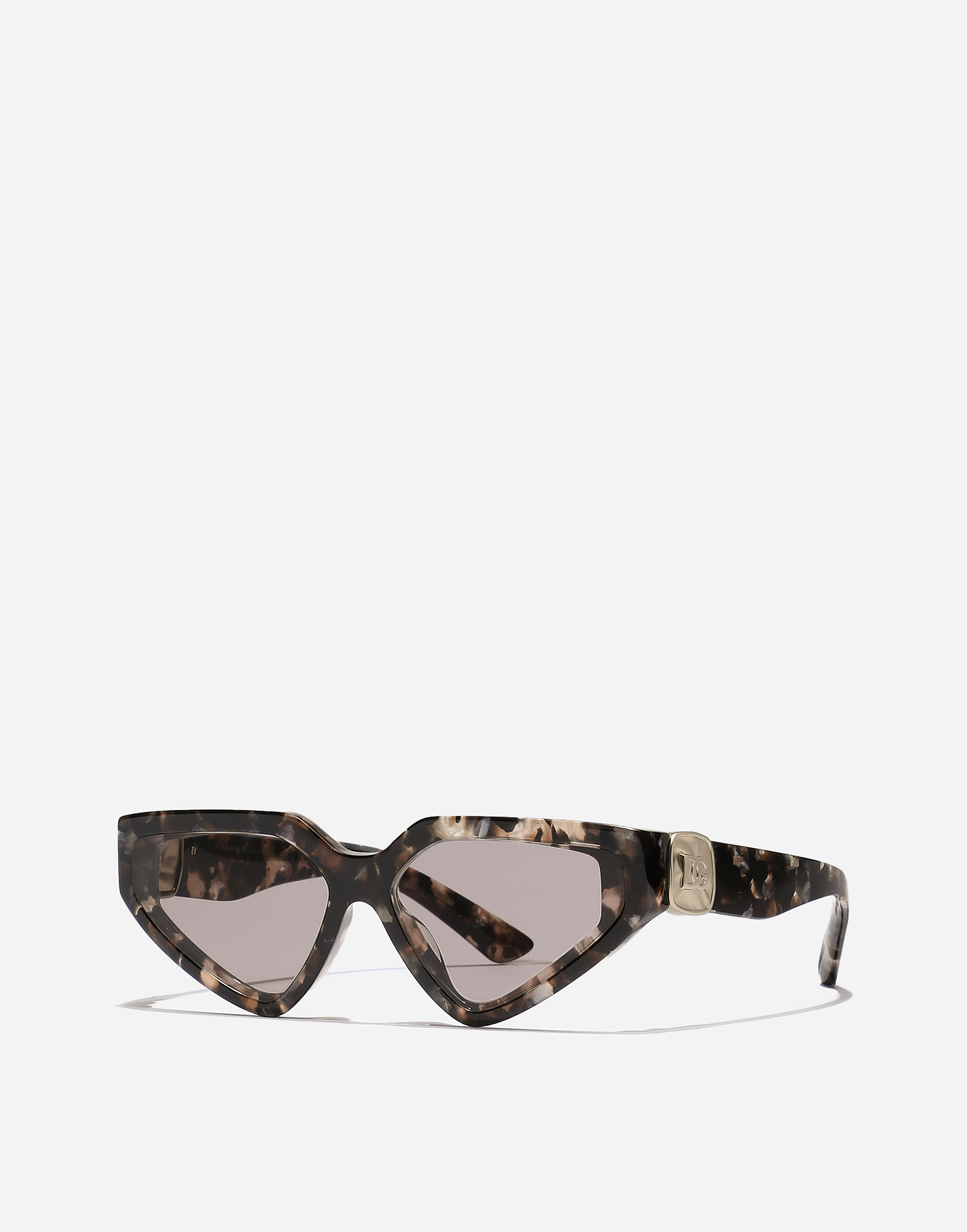 Dolce & Gabbana Dg Precious Sunglasses In Havana Brown Pearl