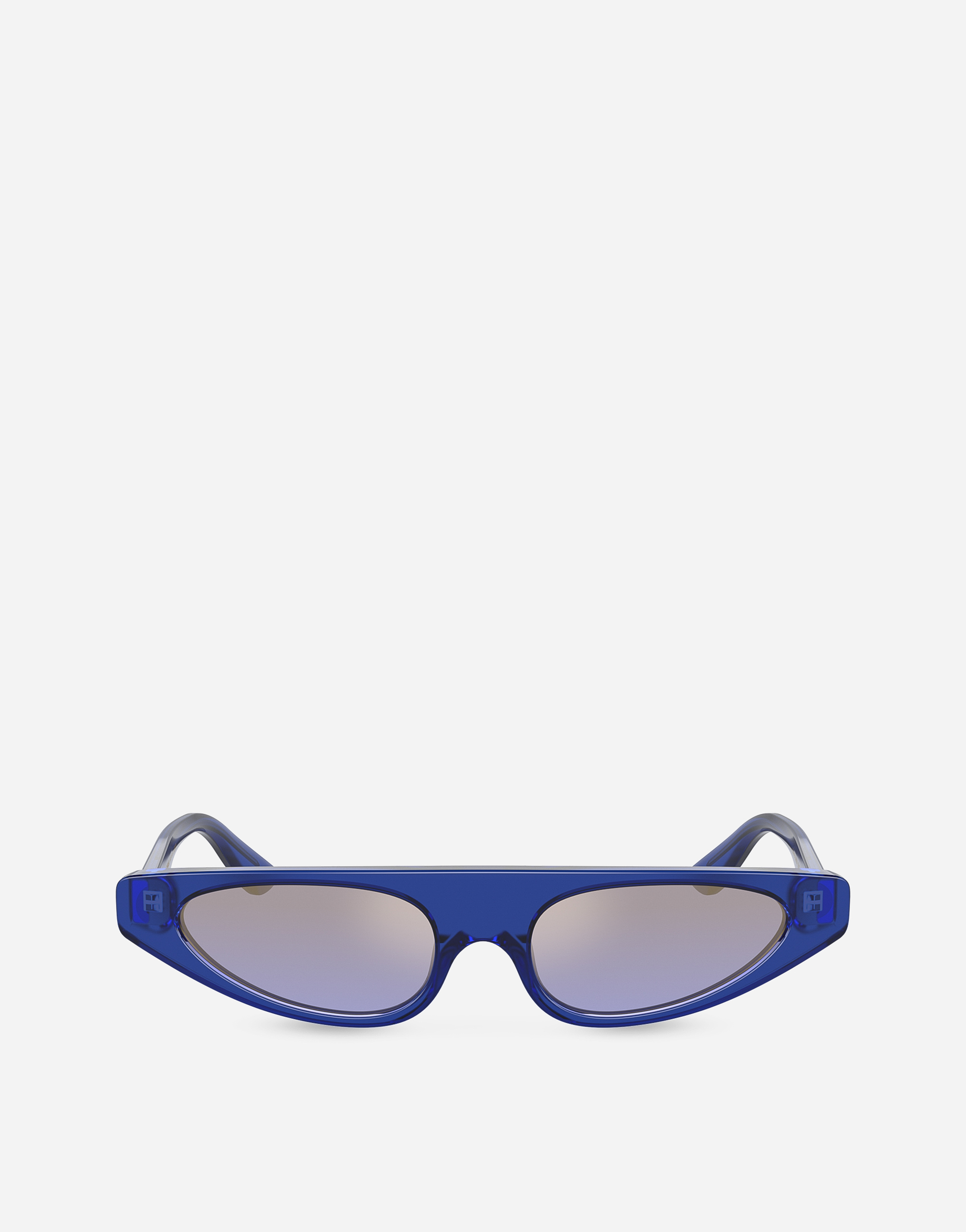 Shop Dolce & Gabbana Re-edition Sunglasses In Blue Opaline