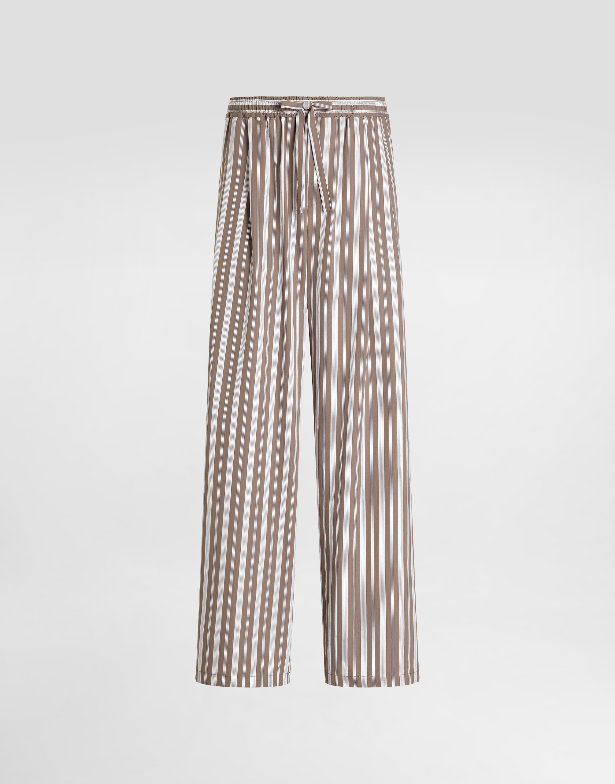 Striped poplin vanity trousers in Multicolor for Men