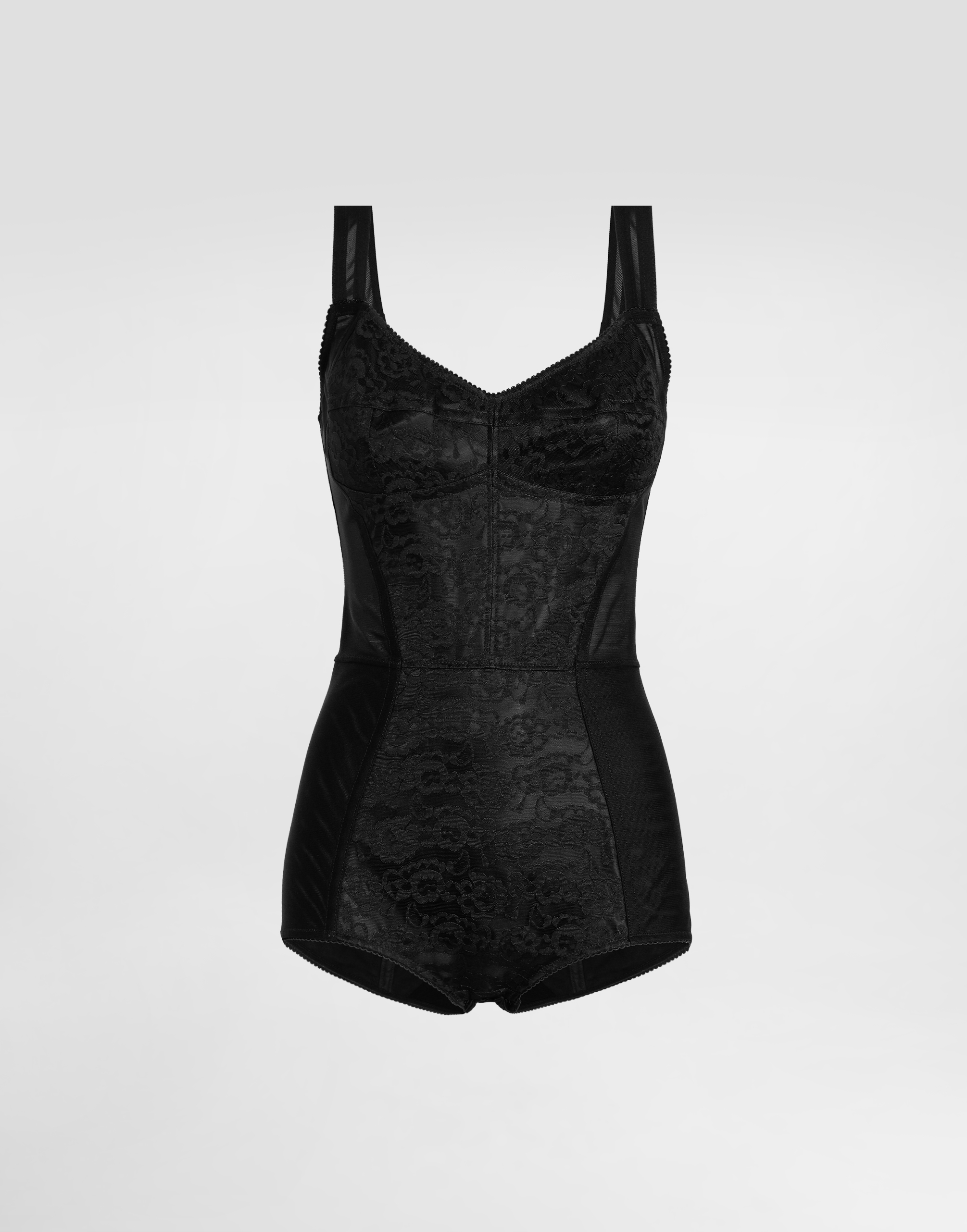 Dolce & Gabbana Female Black Corset Bodysuit - Woman Shirts And Tops Satin Size 36