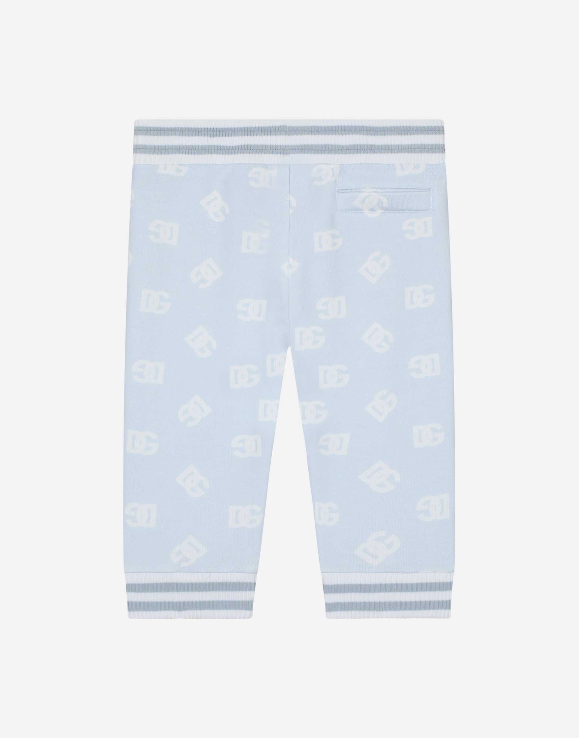 DOLCE & GABBANA JERSEY JOGGING PANTS WITH DG LOGO PRINT