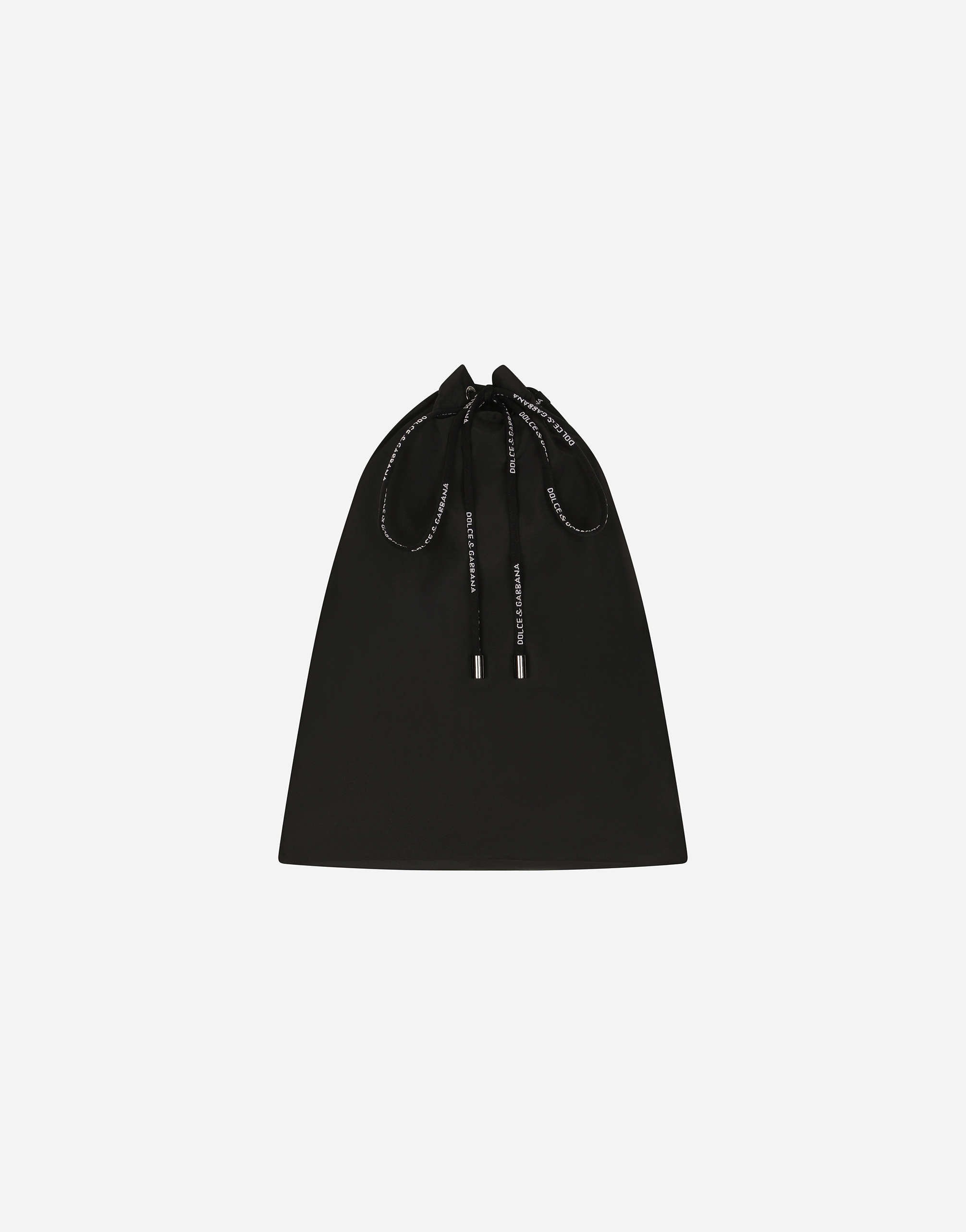 Shop Dolce & Gabbana Short Swim Trunks With Branded Plate In Black
