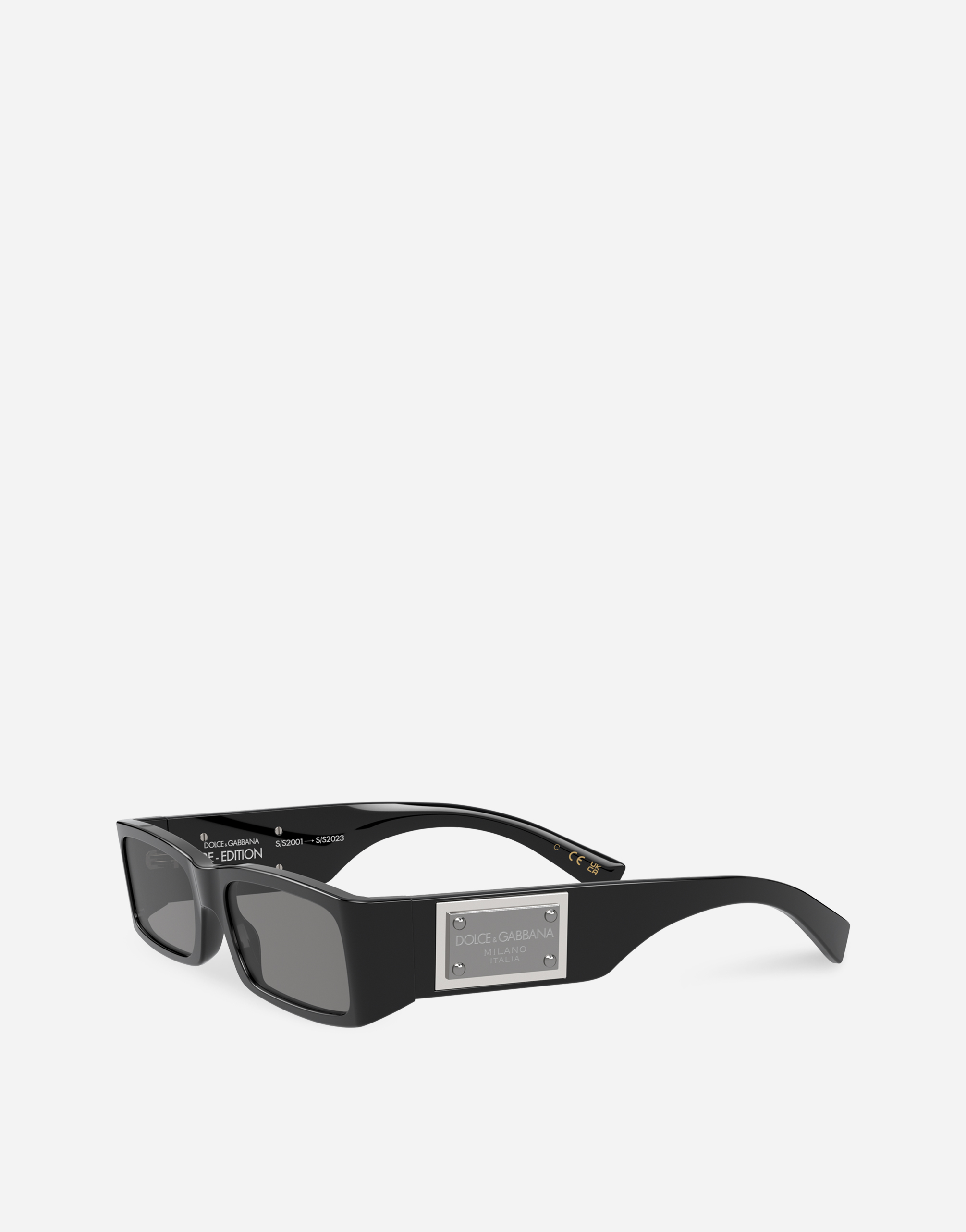 Shop Dolce & Gabbana Re-edition Sunglasses In Black