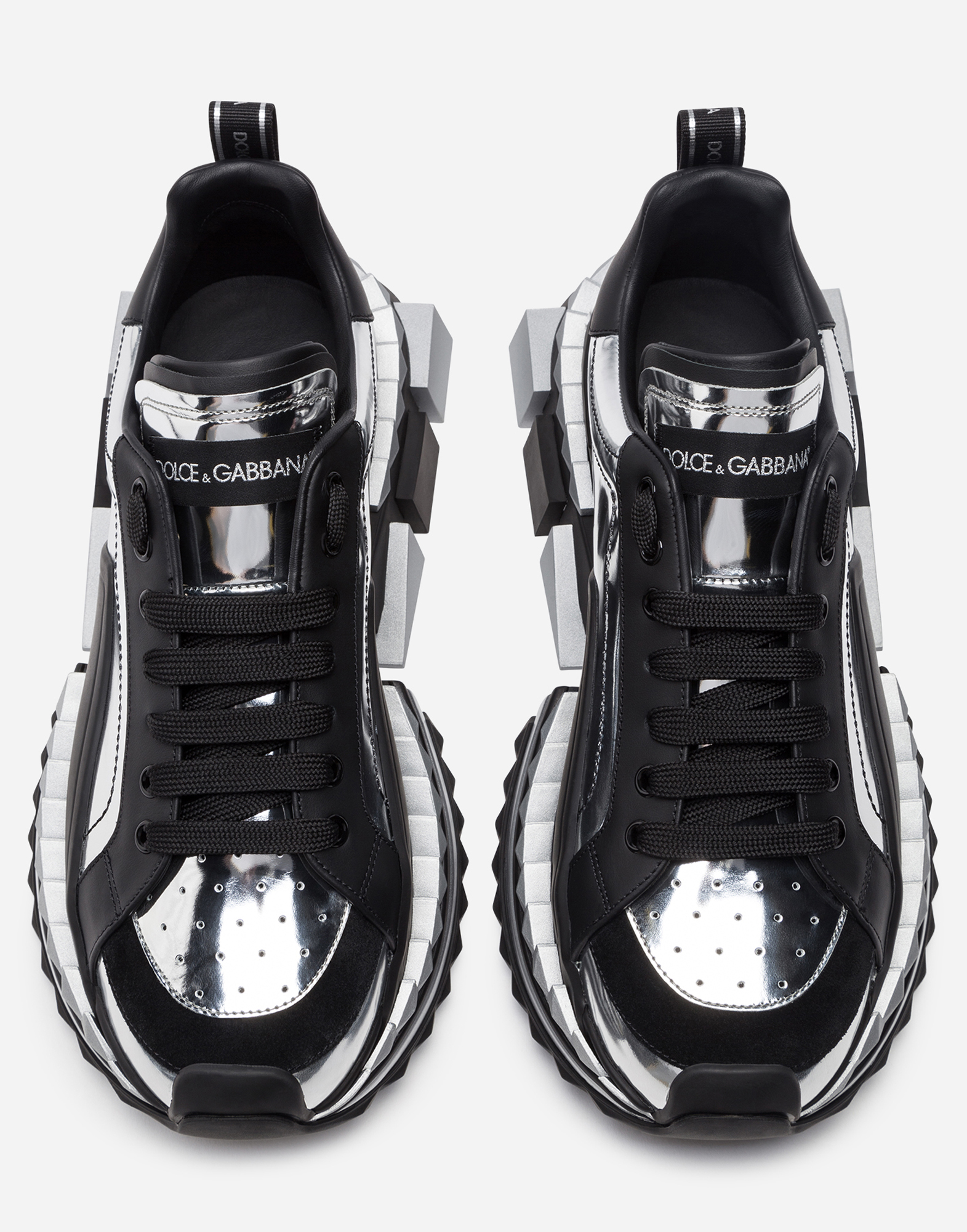 Unisex Dolce \u0026 Gabbana in SILVER | SNEAKERS SUPER KING MULTICOLOR |  Dolce\u0026Gabbana