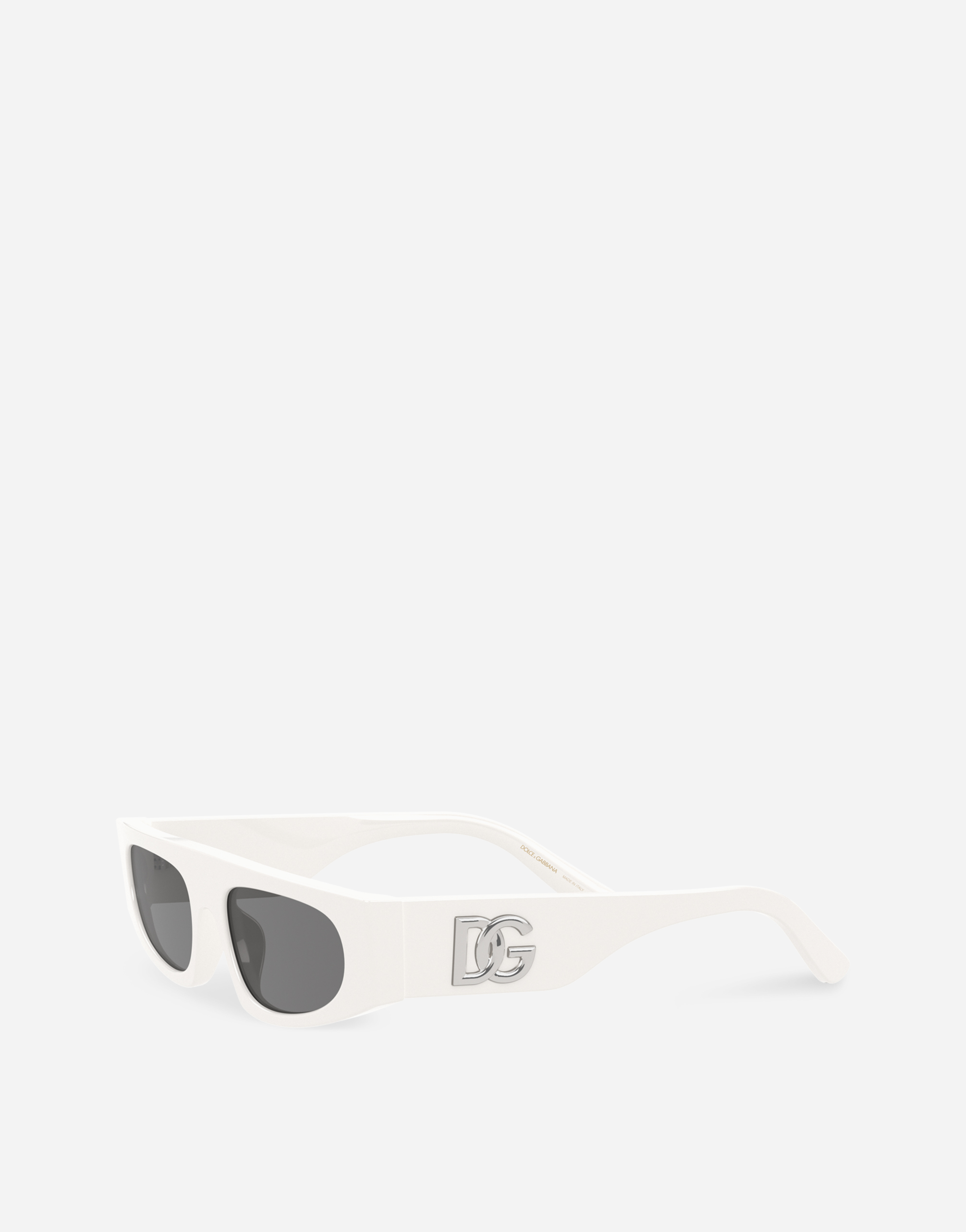 Shop Dolce & Gabbana Hawaii Sunglasses In White