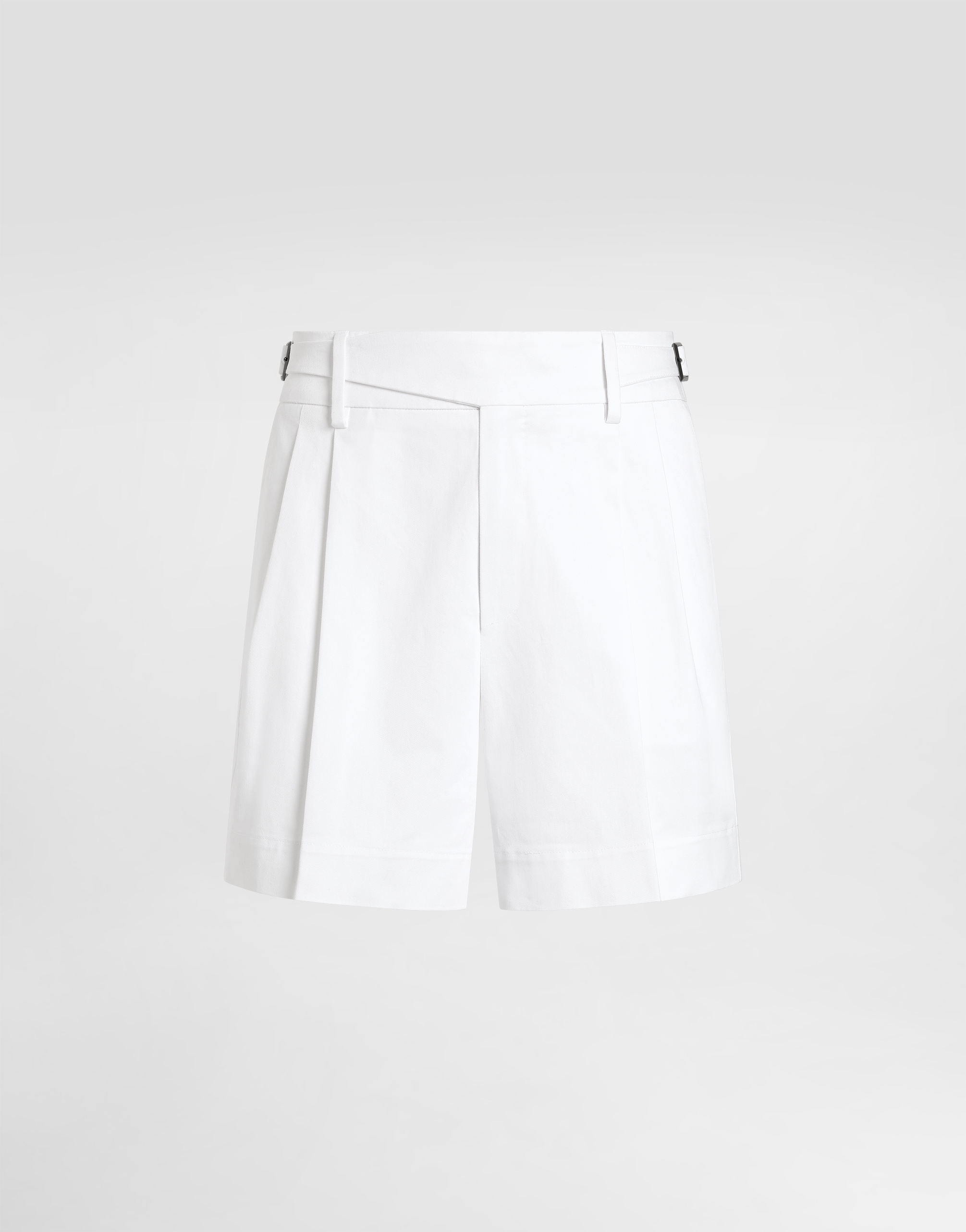 Whiteのメンズ コットン バミューダ ショートパンツ | Dolce&Gabbana®