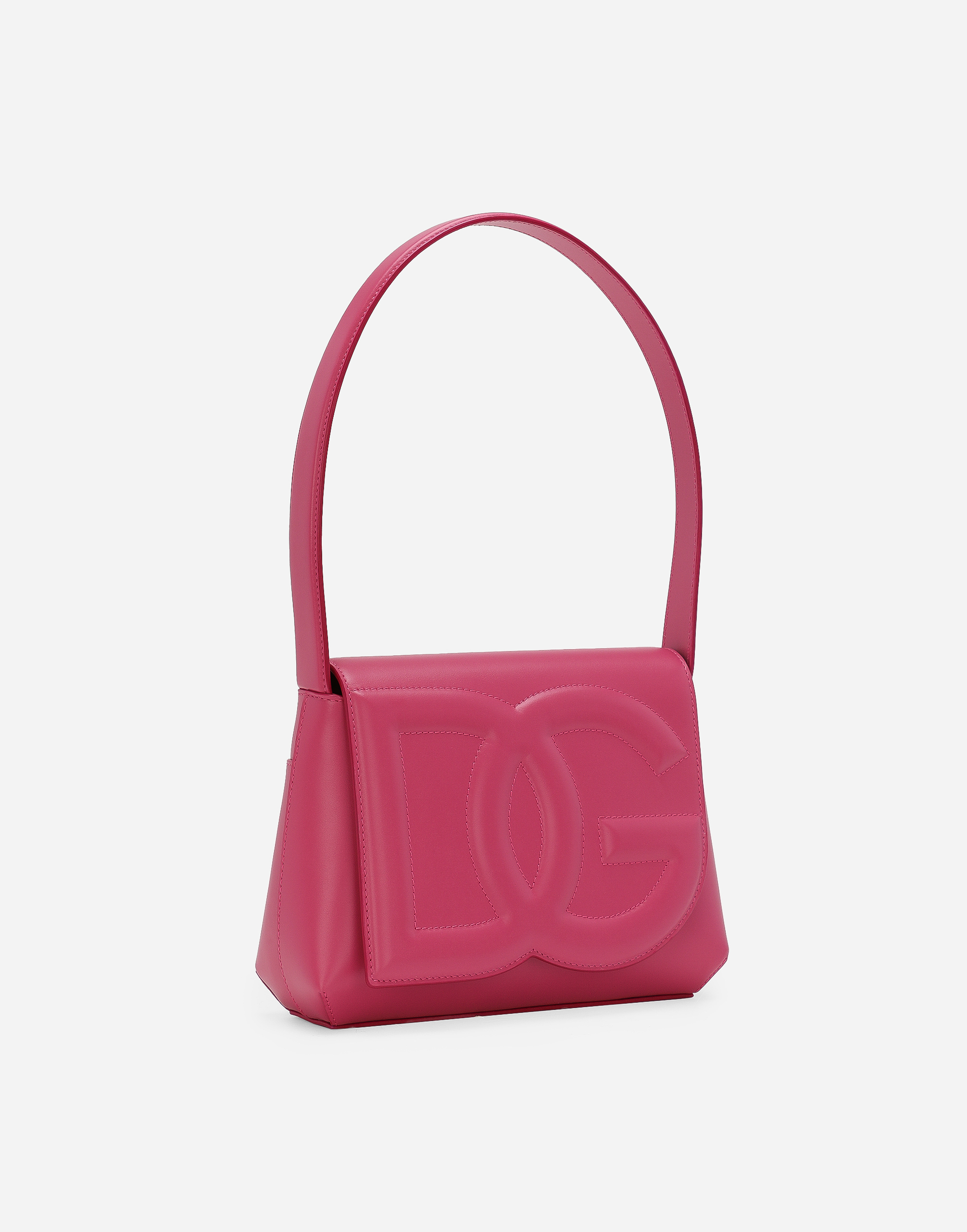 Shop Dolce & Gabbana Dg Logo Bag Shoulder Bag In Lilac