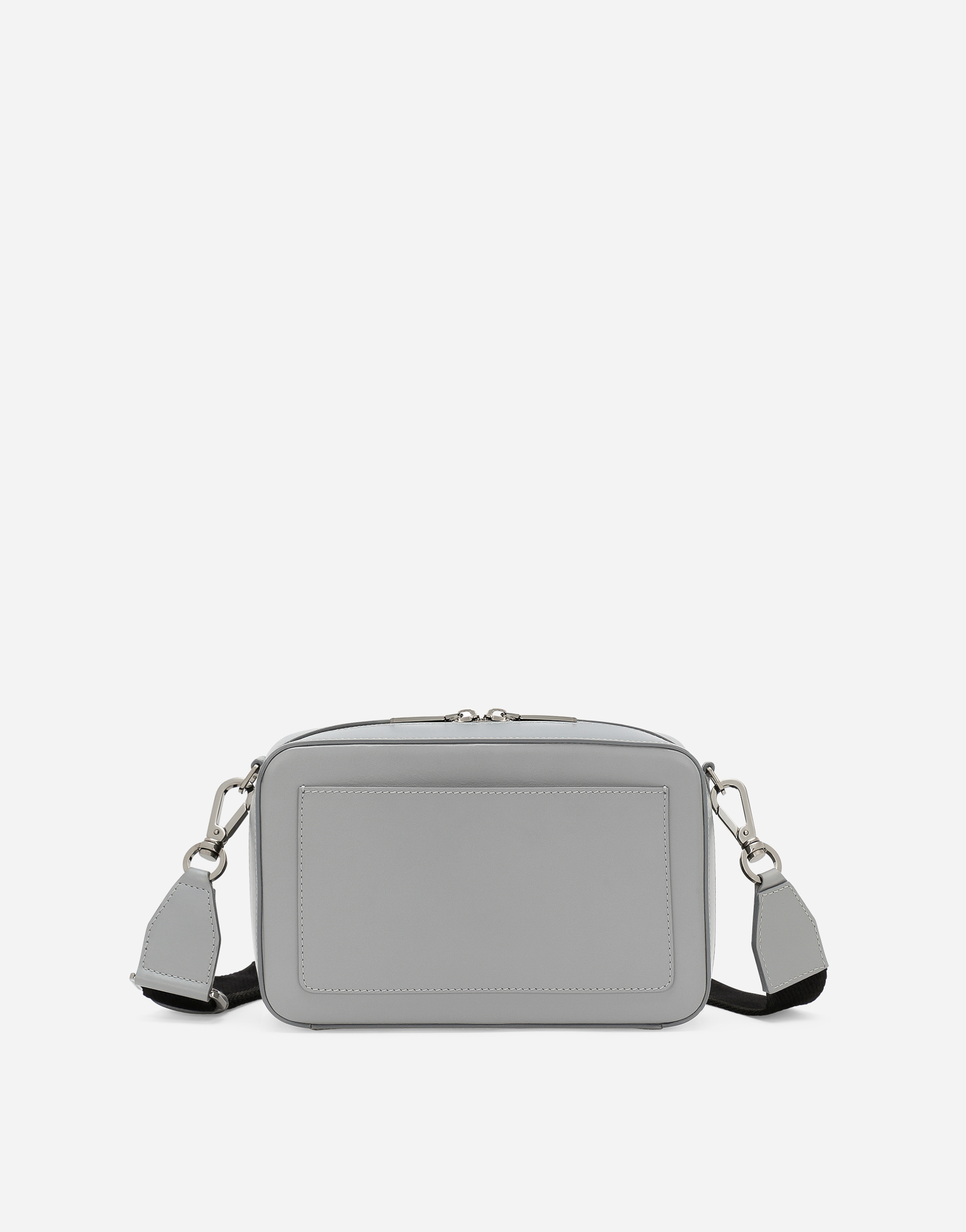 Shop Dolce & Gabbana Calfskin Crossbody Bag In Grey