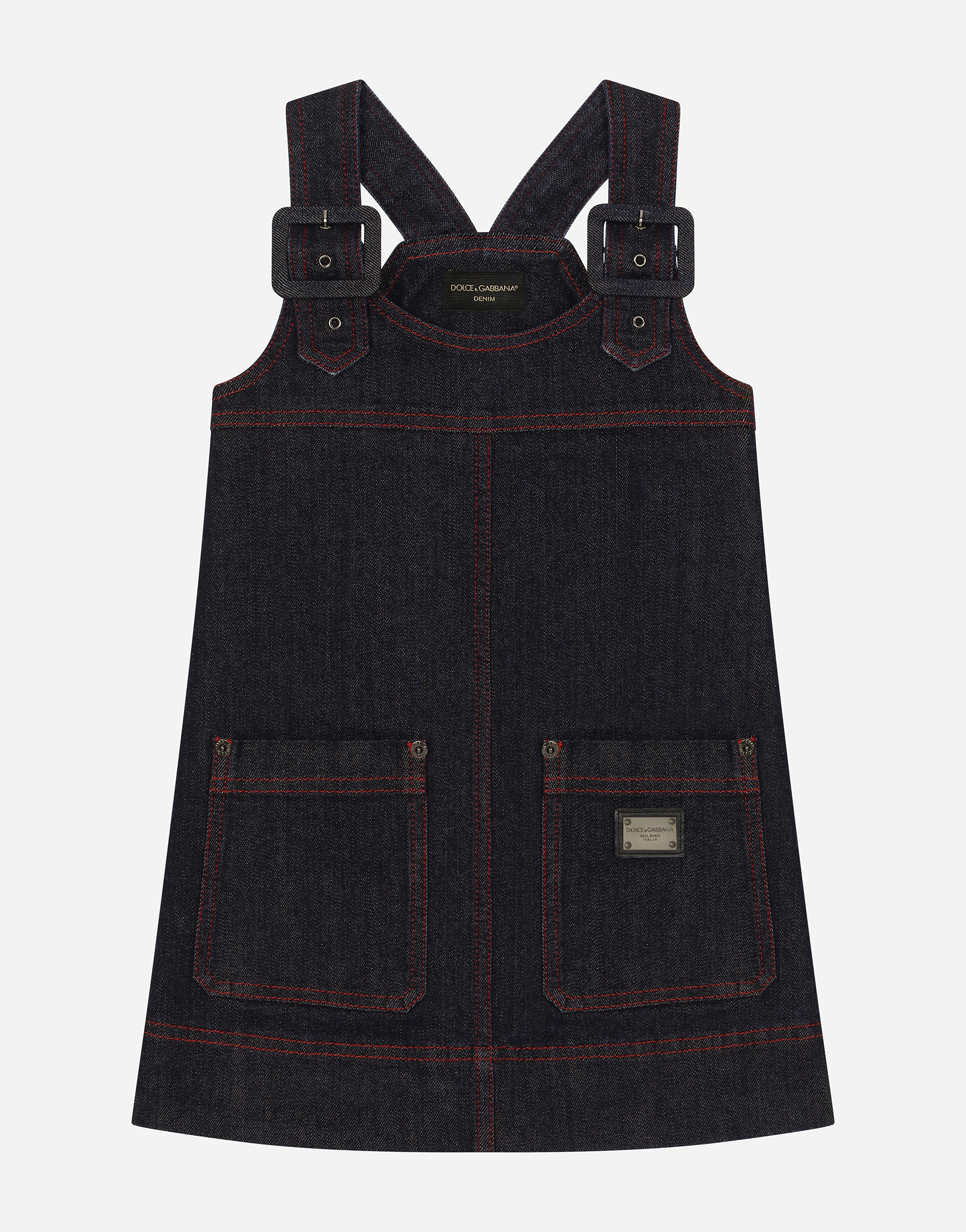 Dolce & Gabbana Abito Salopette In Multicolor