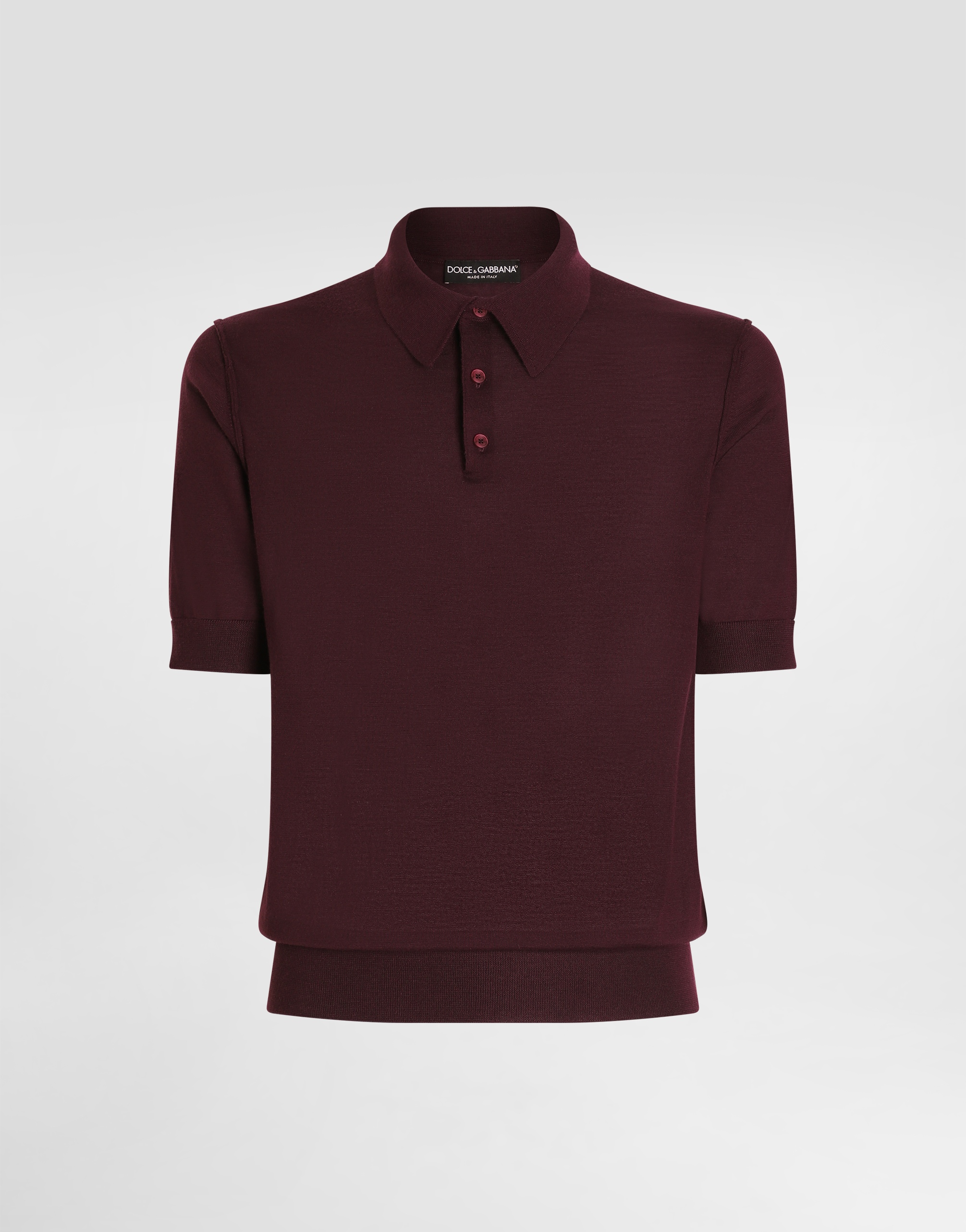 Fine-gauge cashmere polo shirt
