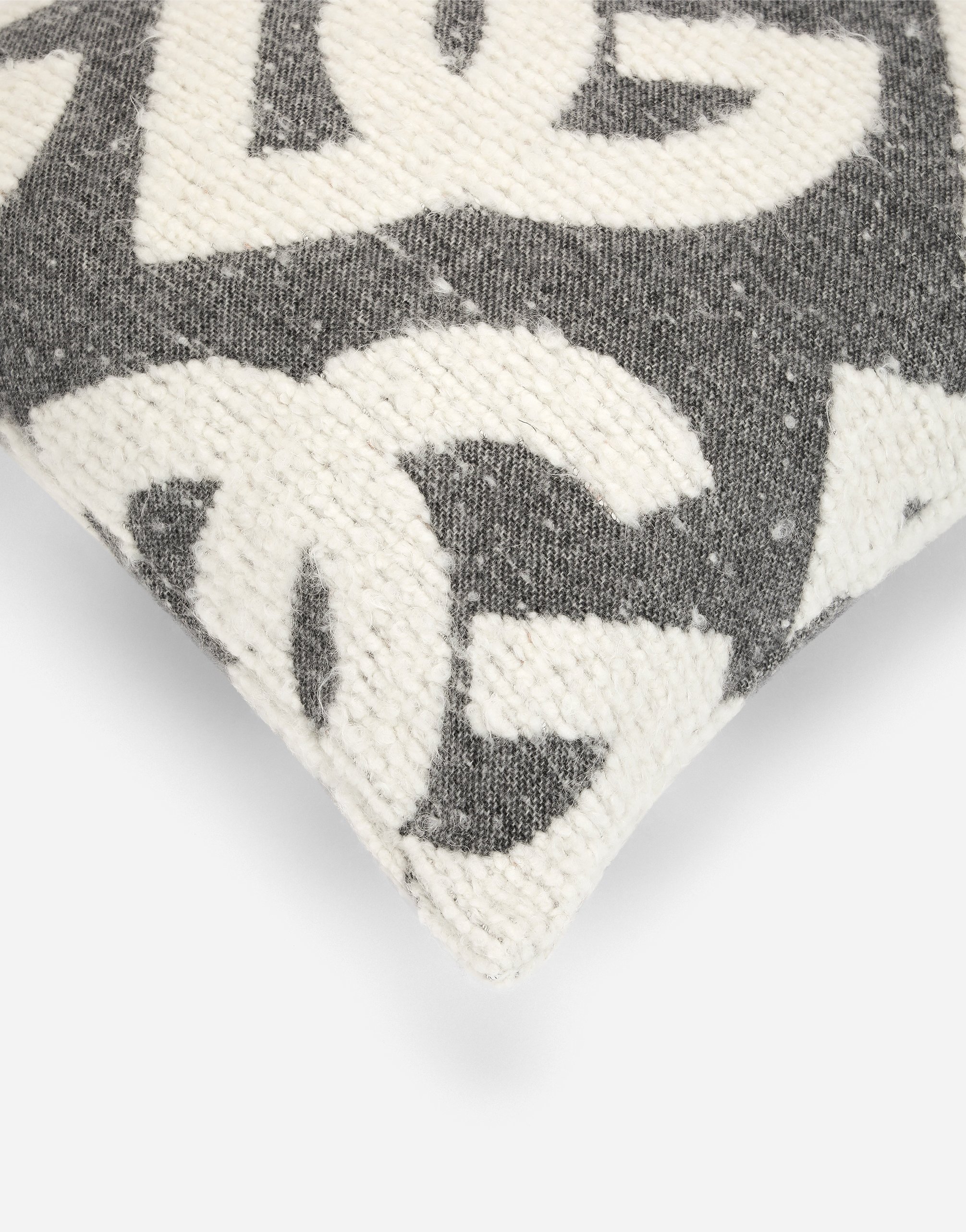 Dolce & Gabbana Wool, Silk, And Cashmere Cushion Medium In Gray