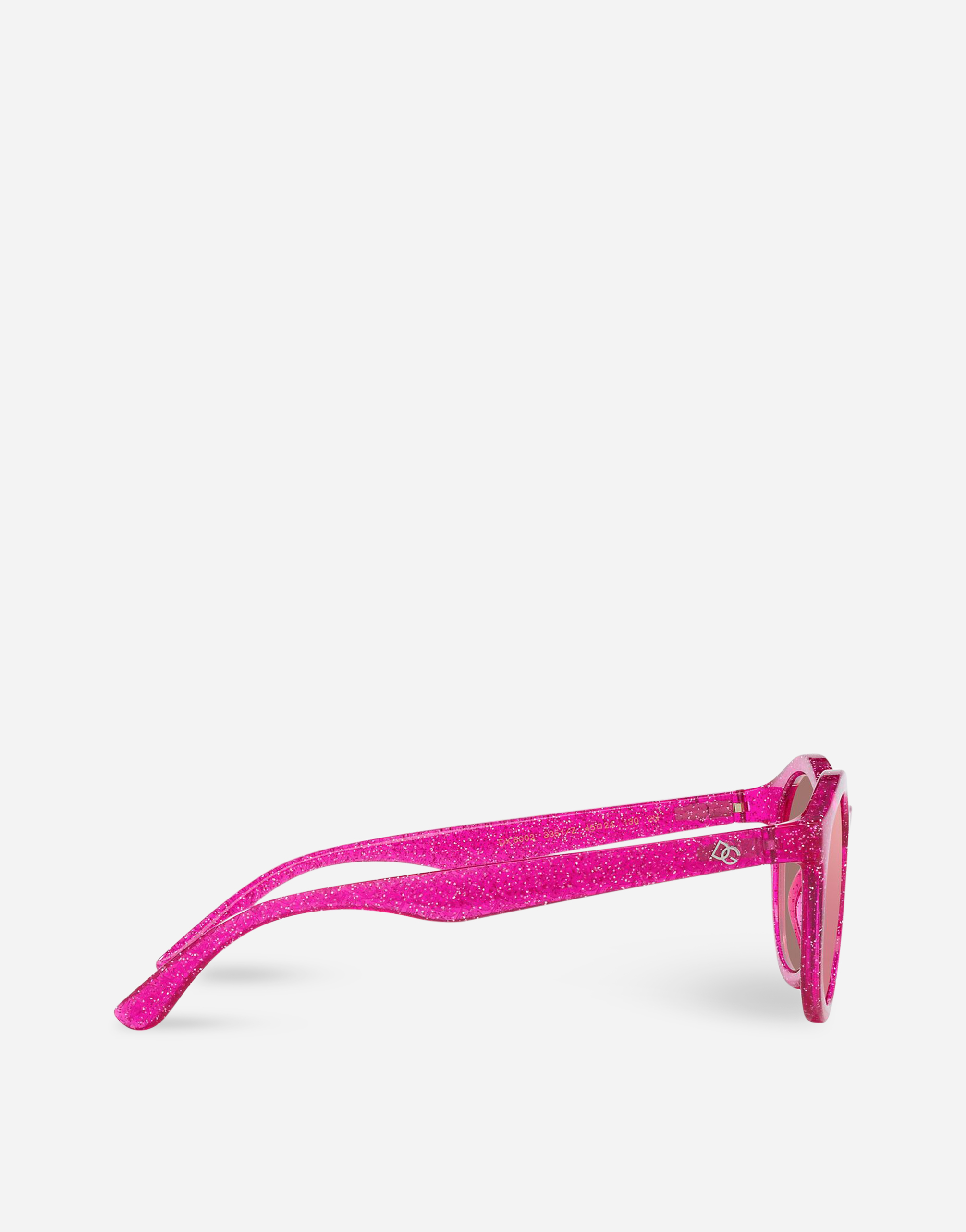 Shop Dolce & Gabbana New Pattern Sunglasses In Pink