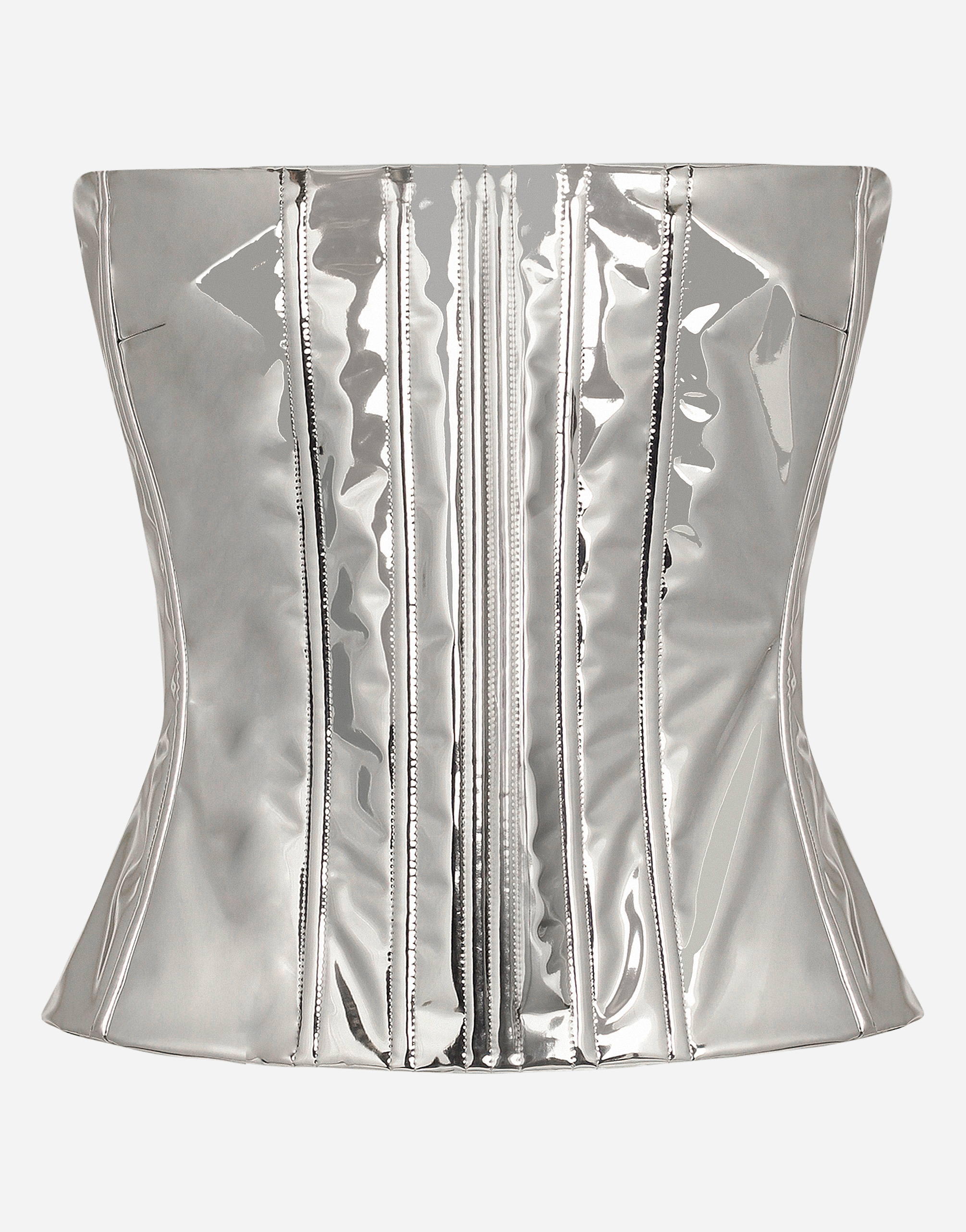 DOLCE & GABBANA KIM DOLCE&GABBANA FOILED SATIN CORSET