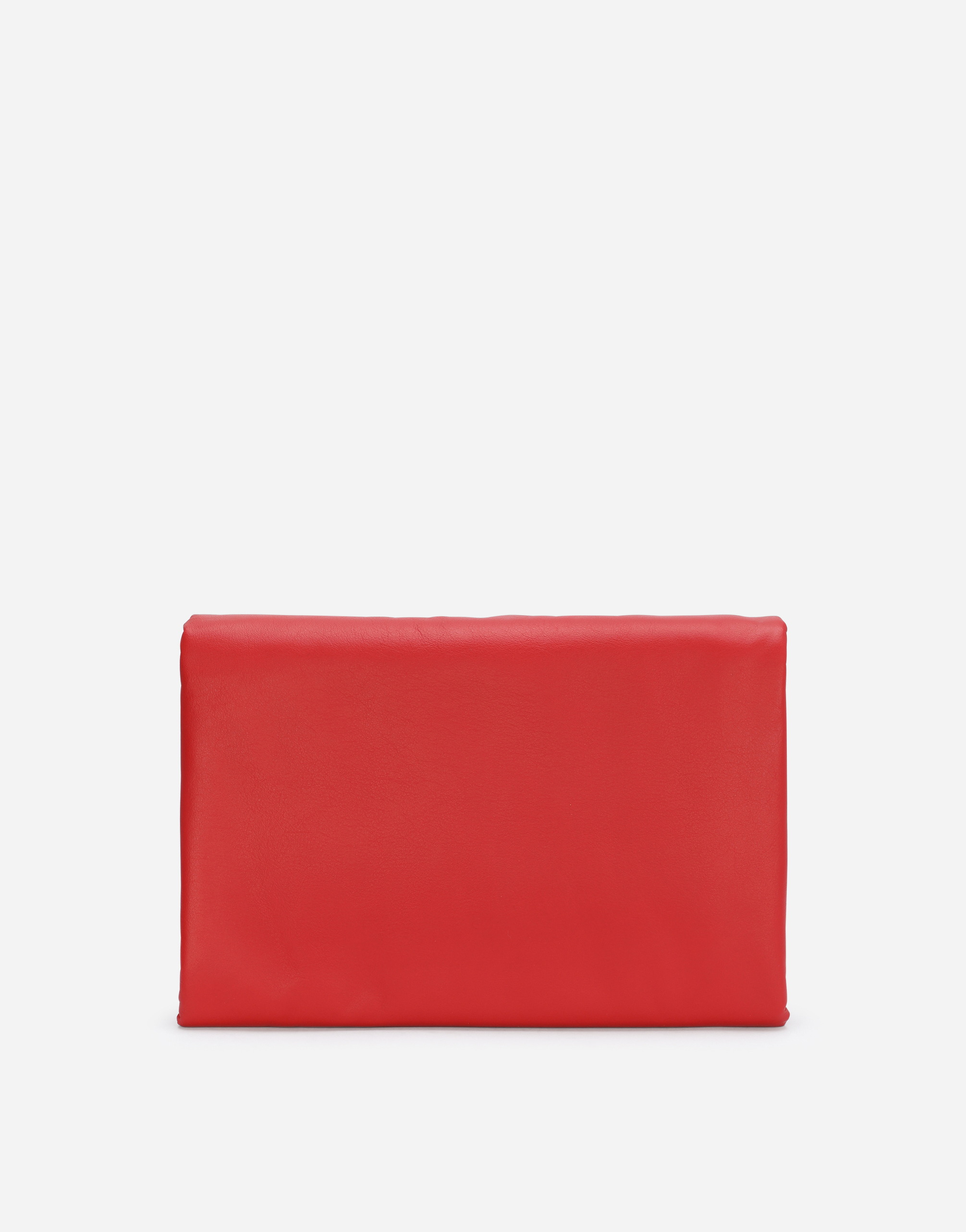 Shop Dolce & Gabbana Medium Calfskin Devotion Soft Bag In Red