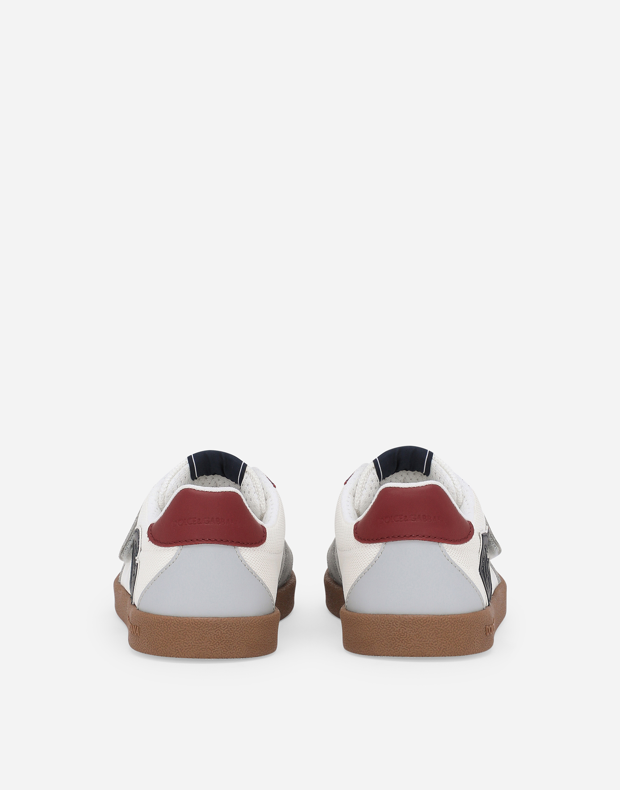 Dolce & Gabbana Dg Original Calfskin Low-top Sneakers With Dg Logo In Multicolor
