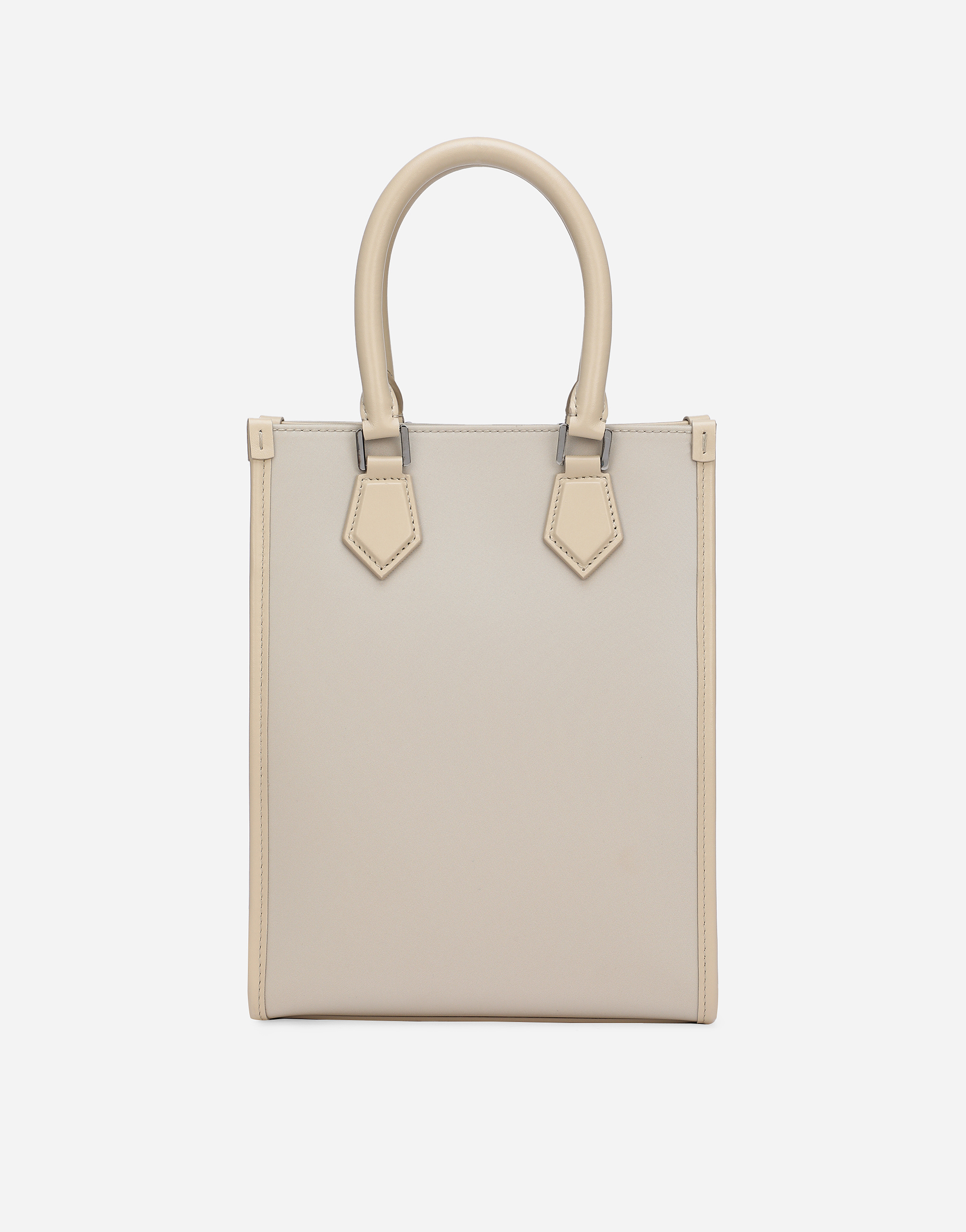 DOLCE & GABBANA SMALL NYLON BAG WITH RUBBERIZED LOGO