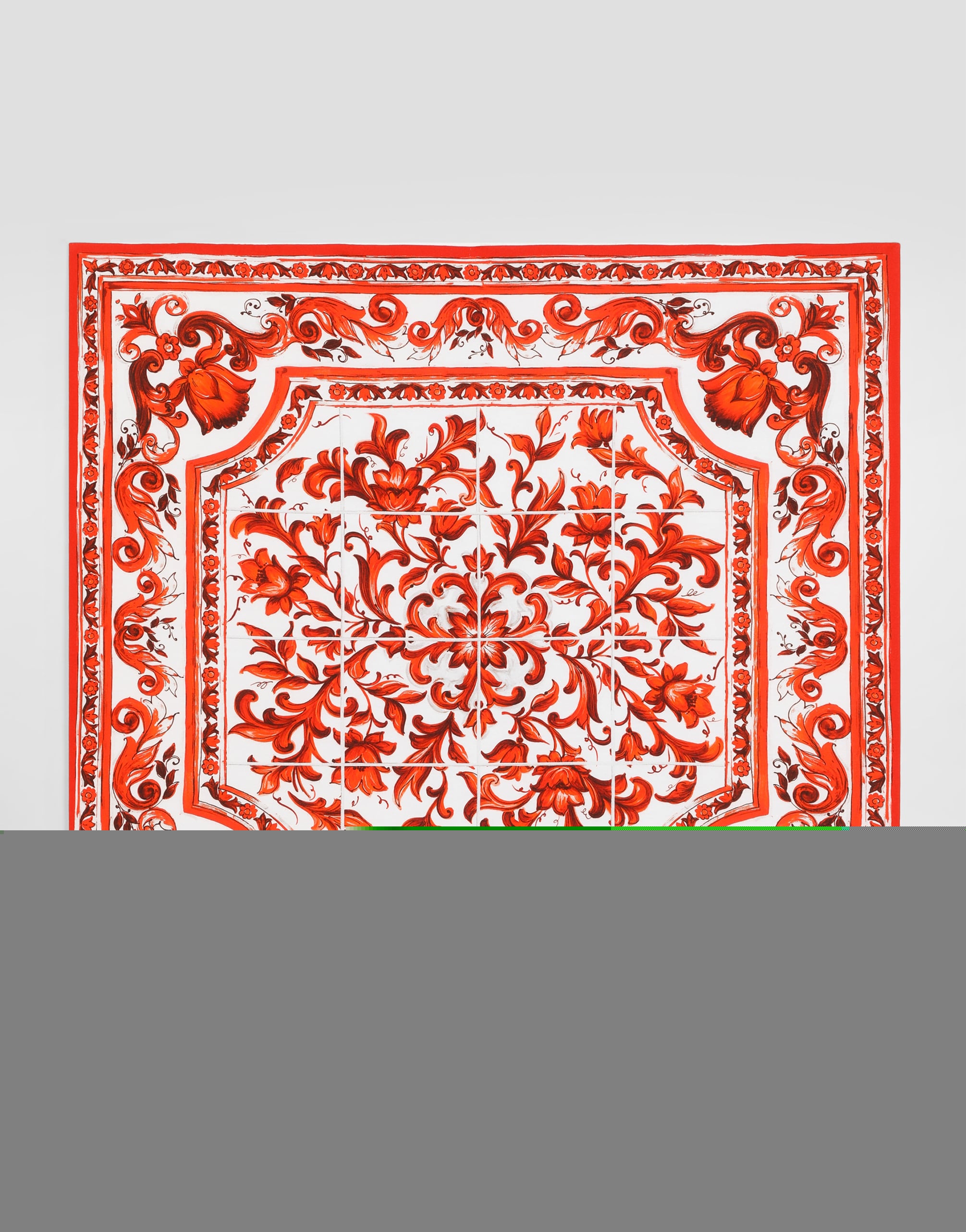 Dolce & Gabbana Majolica-print Cotton Blanket - Woman Accessories And Baby Carriers Multi-colored Onesize 