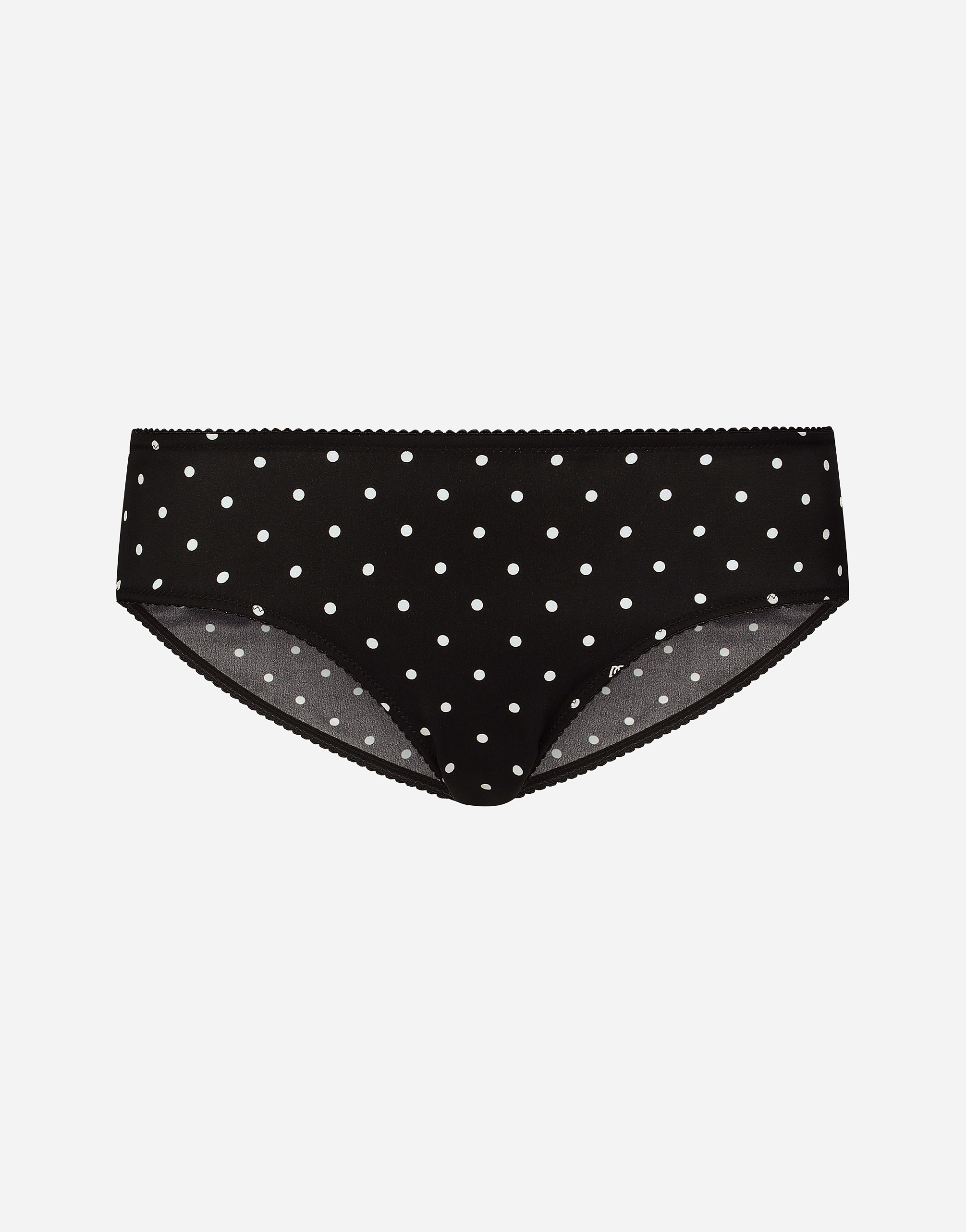 Dolce & Gabbana Polka-dot Silk-blend Briefs In プリ