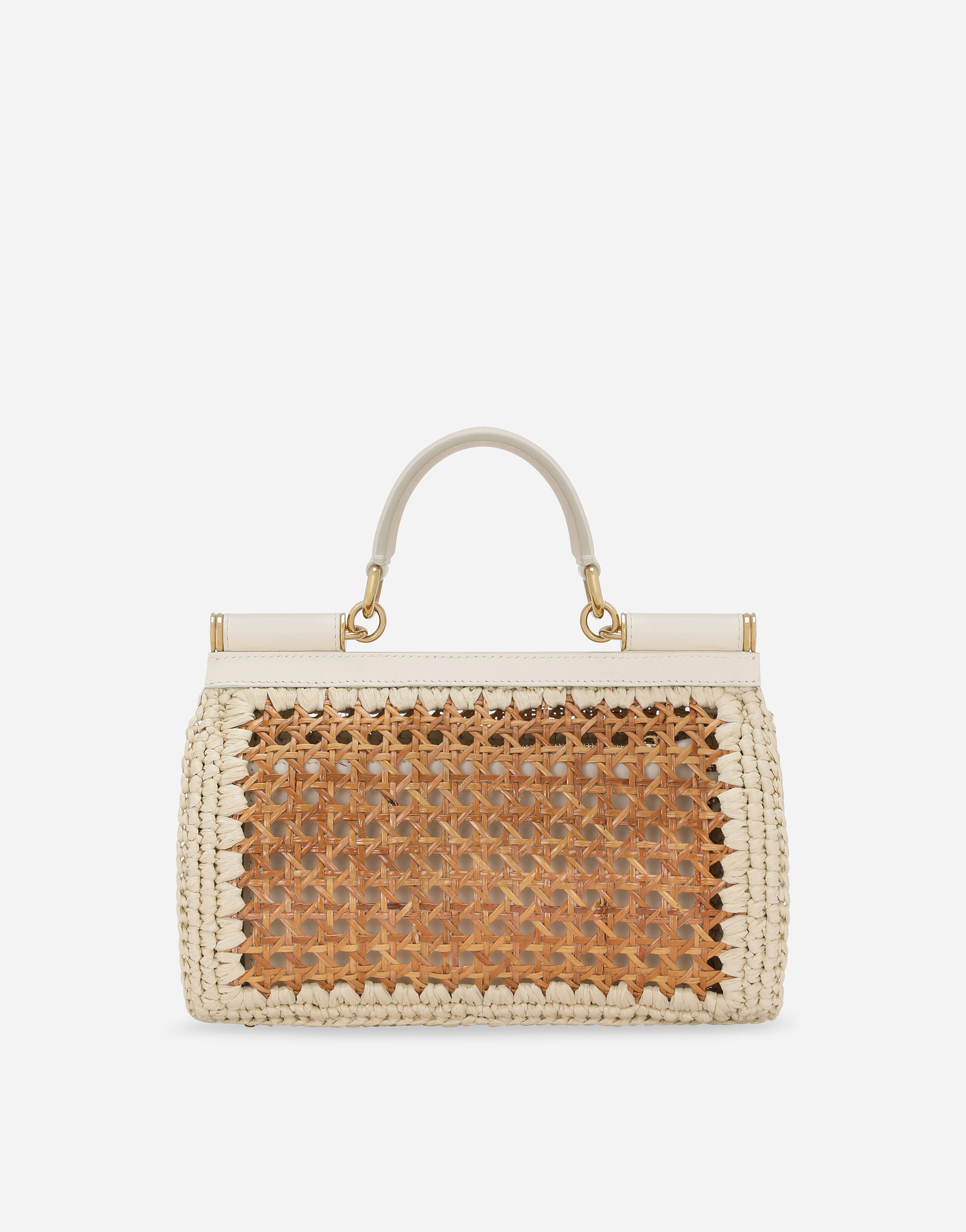 Dolce & Gabbana Elongated Sicily Handbag In ベージュ