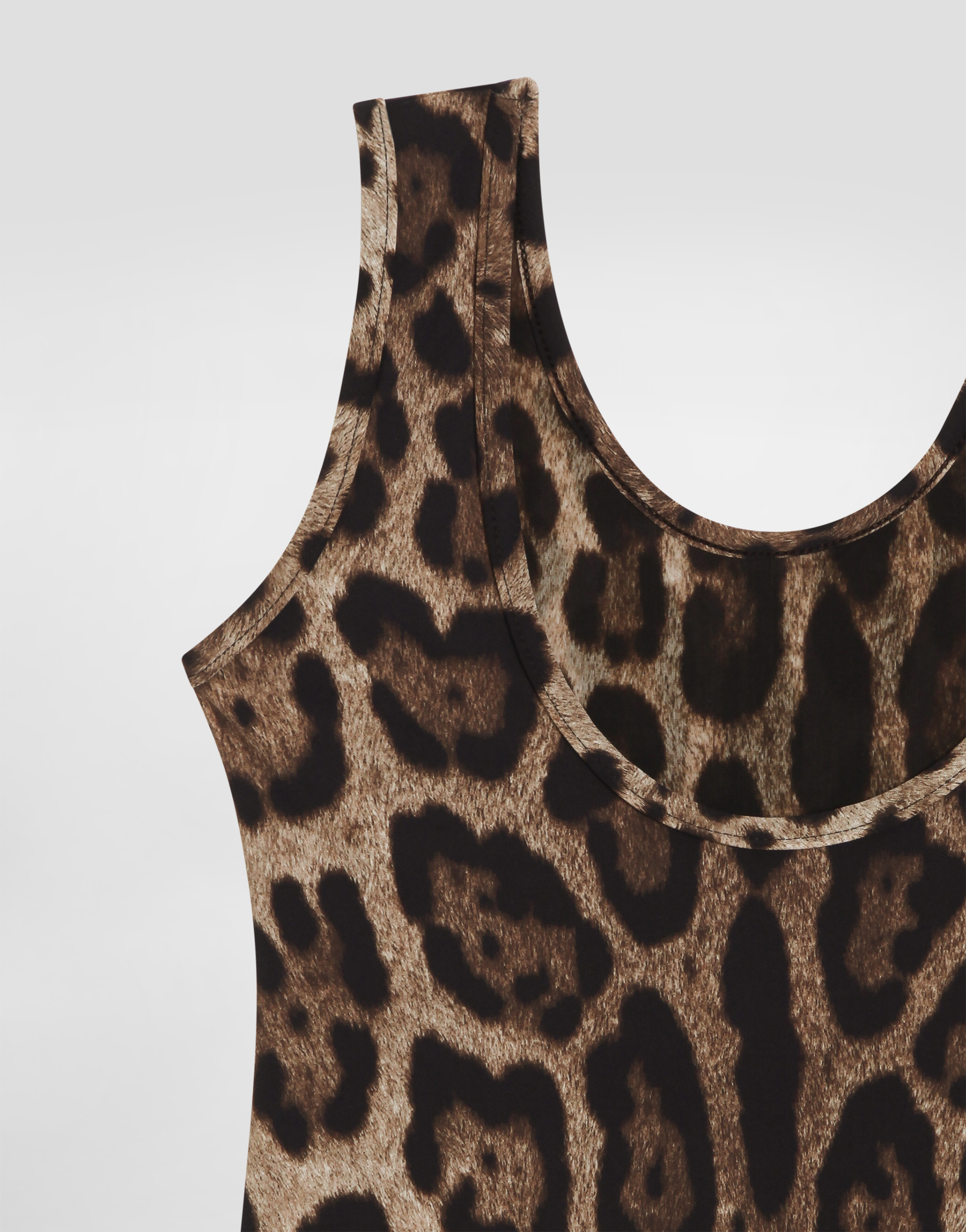 Dolce & Gabbana Leopard-pattern Swimsuit In Animal Print