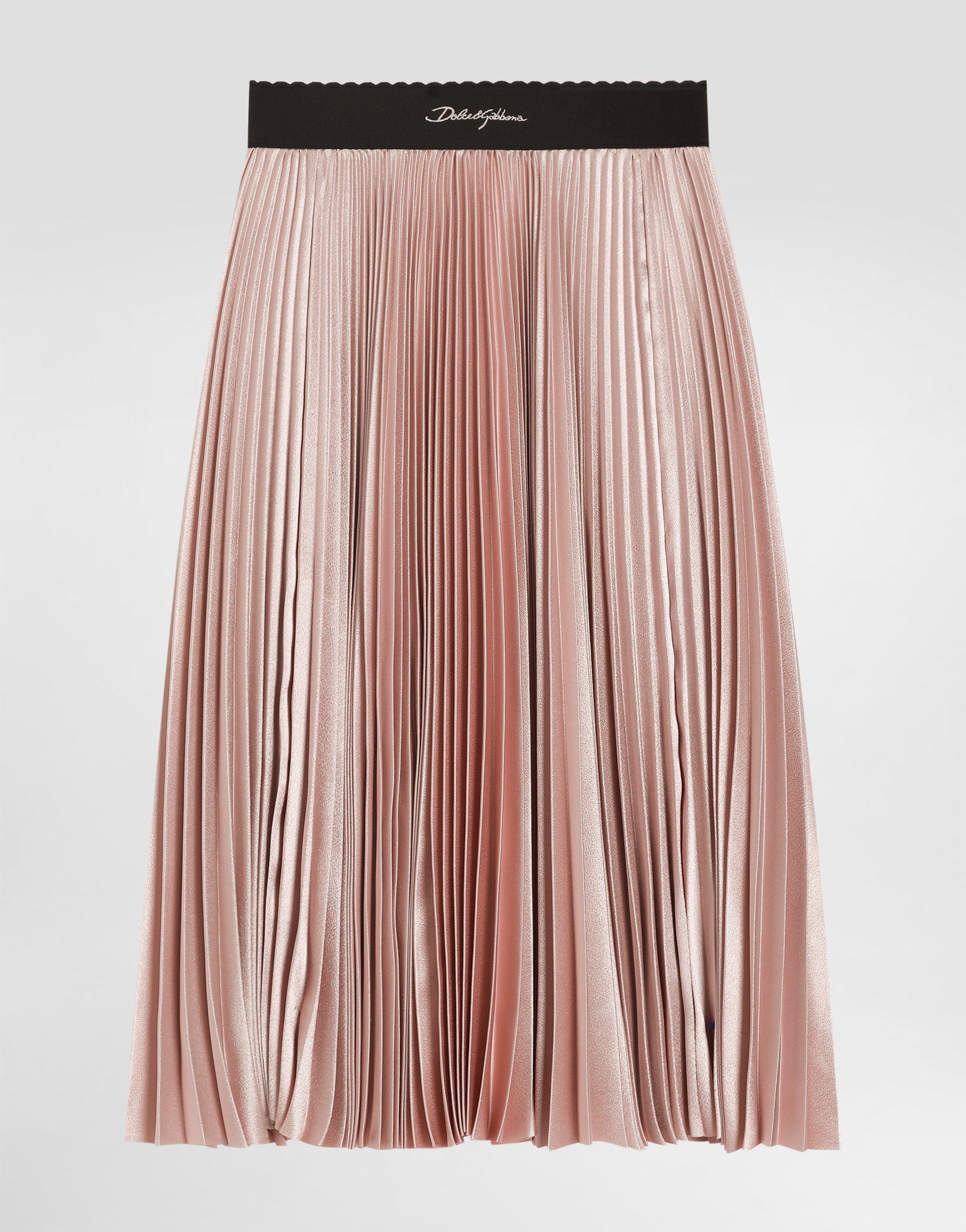 【関税＆送料込み】Dolce & Gabbana Pink Skirt With Logoed B 関税＆送料込み】Dolce & Gabbana Pink Skirt With Logoed B