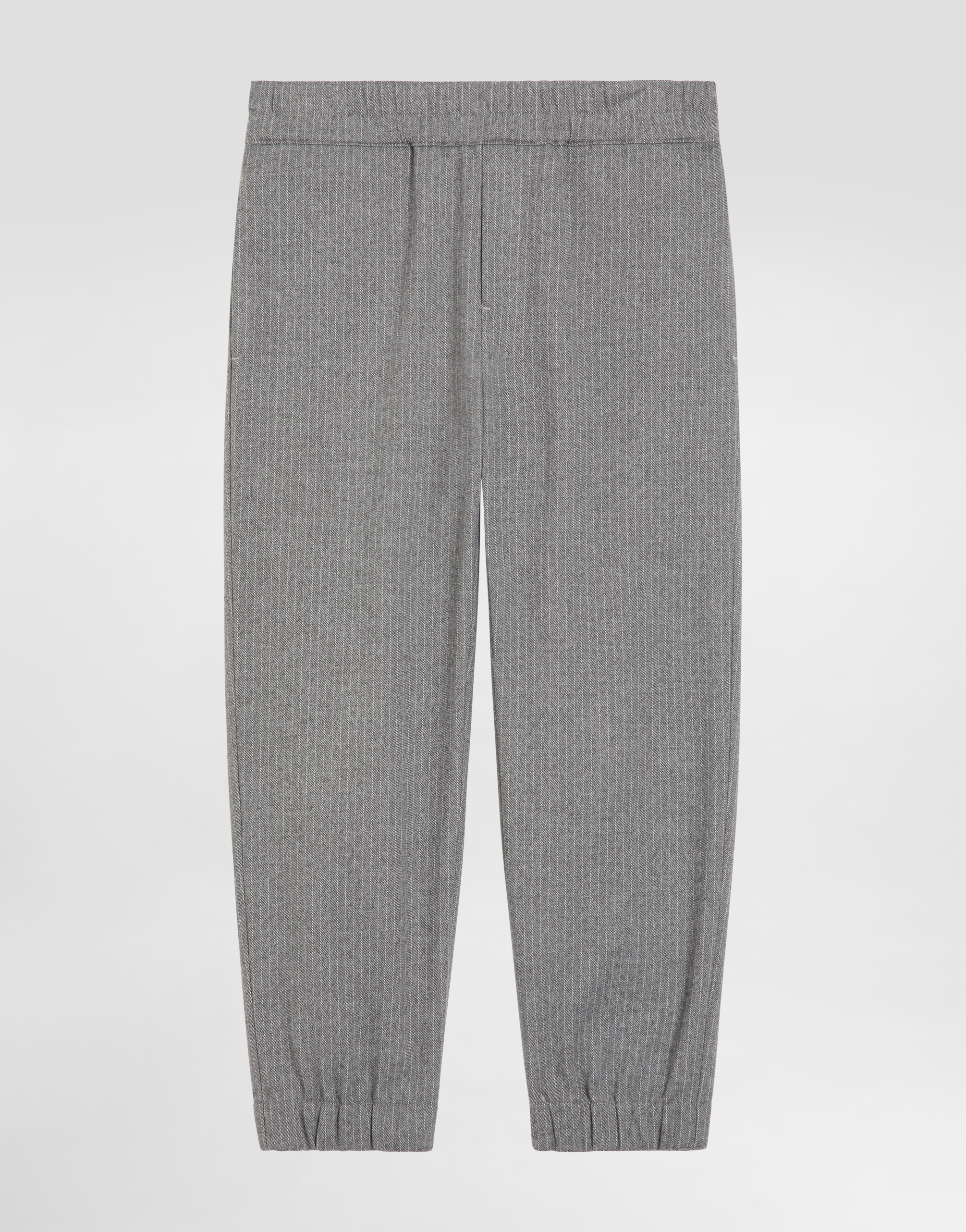 Dolce & Gabbana Pinstripe Trousers In Gray