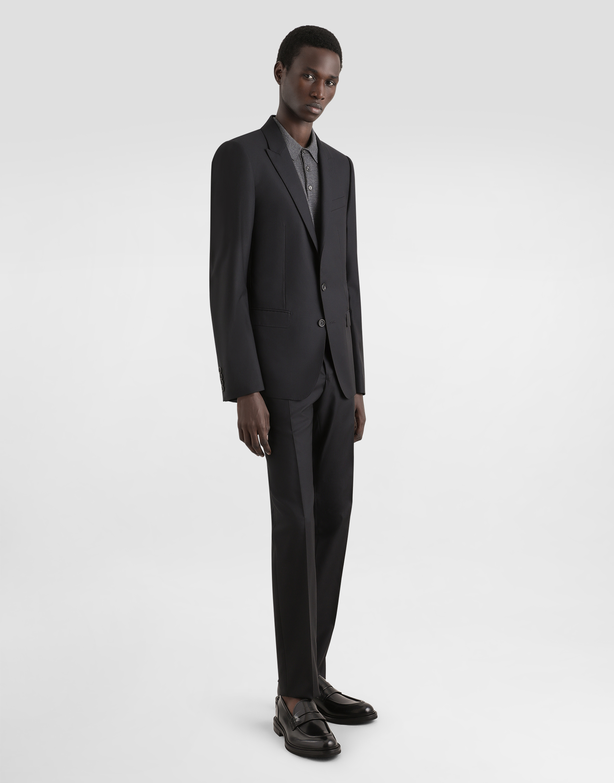Dolce & Gabbana Wool And Silk Martini-fit Suit In Black