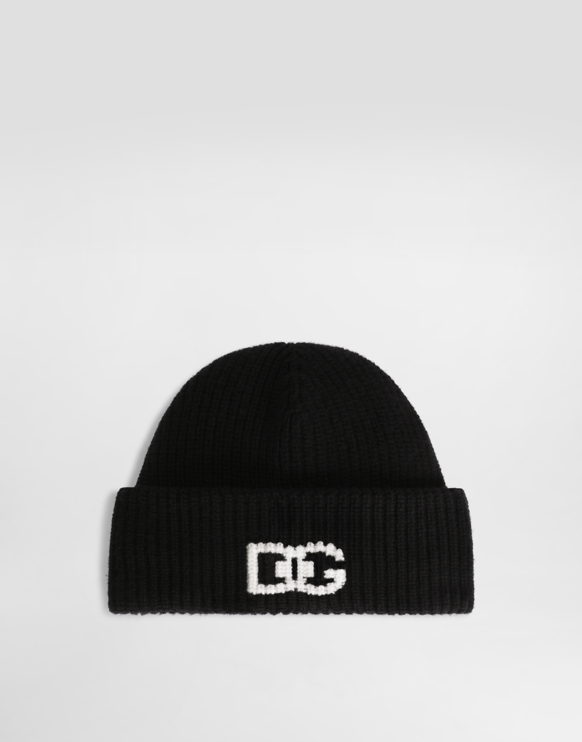 Multicolorのメンズ English rib knit hat with logo | Dolce&Gabbana®