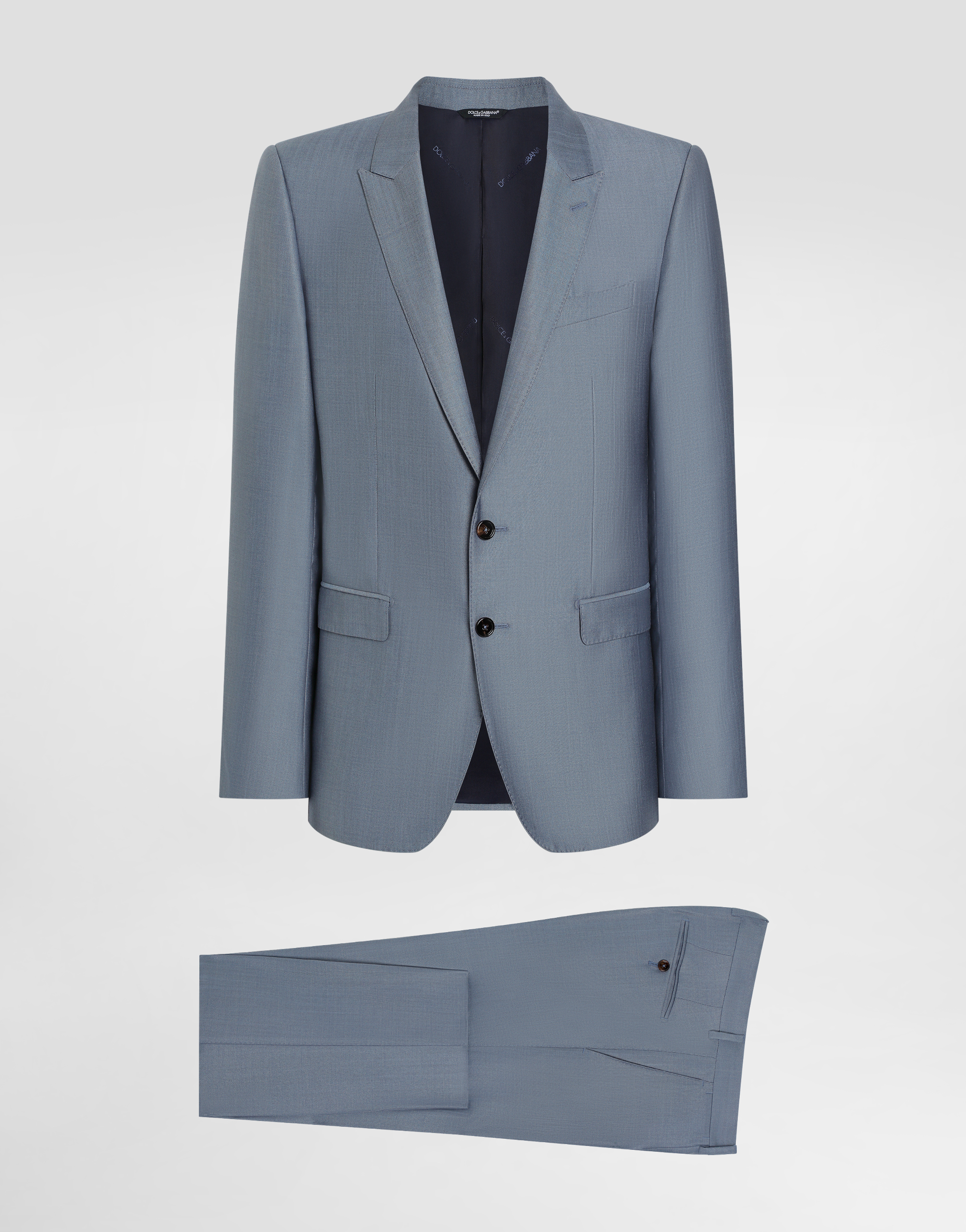 Single-breasted wool and silk  suit